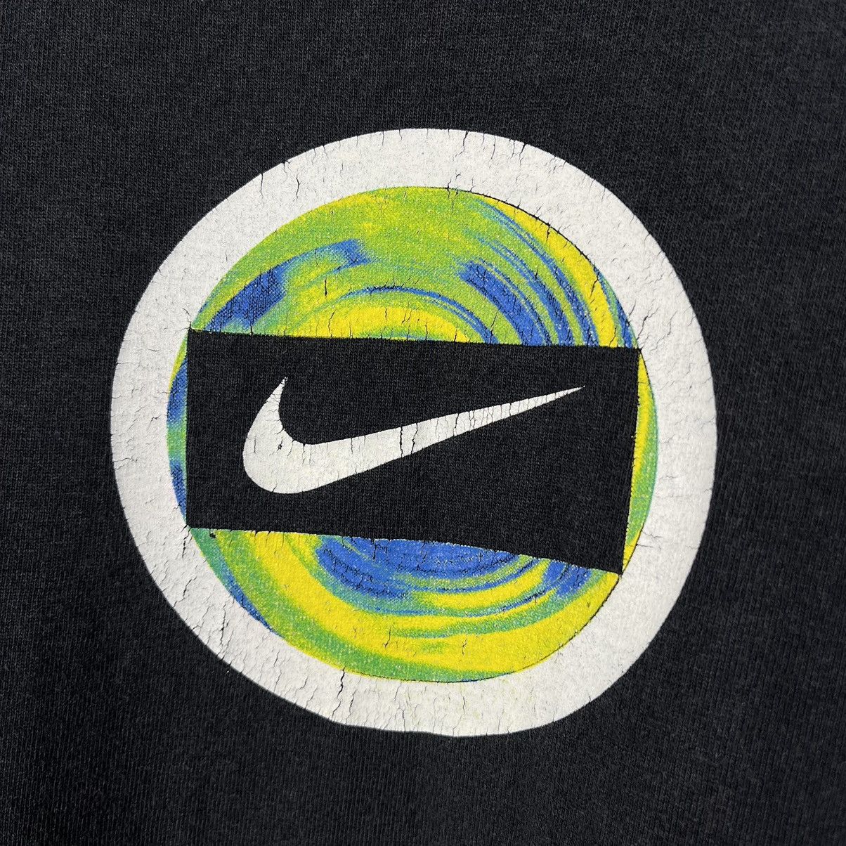 Nike × Vintage Iconic Vintage Nike big logo y2k sunfaded tee 90’s Size US L / EU 52-54 / 3 - 12 Thumbnail