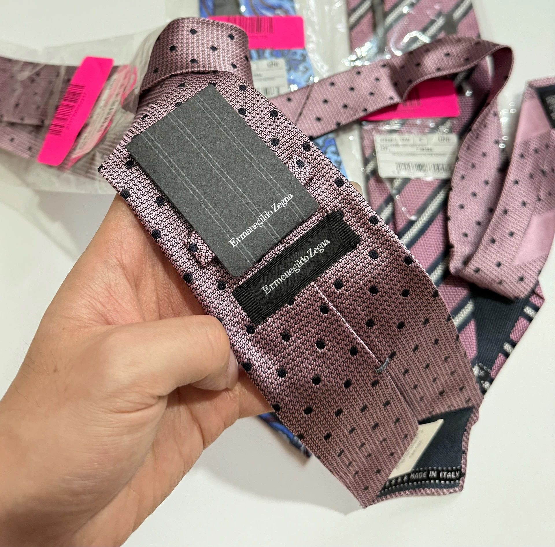 Ermenegildo Zegna ZEGNA 100% Silk Tie - Made in Italy - New w/ Tags Size ONE SIZE - 6 Thumbnail