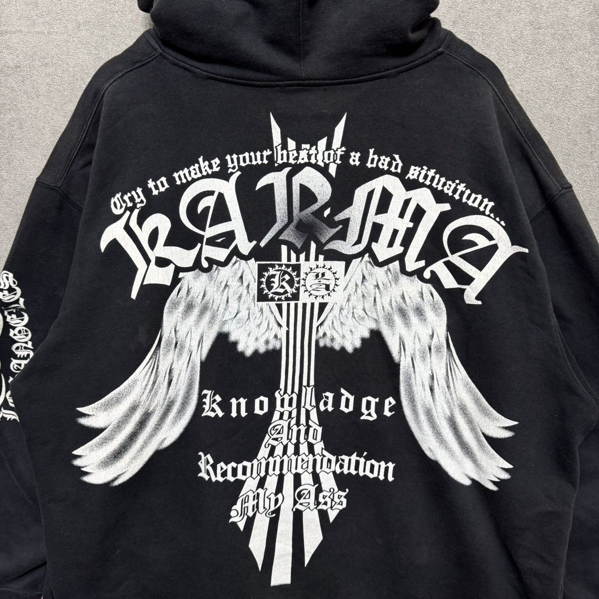 If Six Was Nine Karma Ifsix Lgb Style Oversized Fit Black XXL Zip Hoodie Size US XXL / EU 58 / 5 - 3 Thumbnail