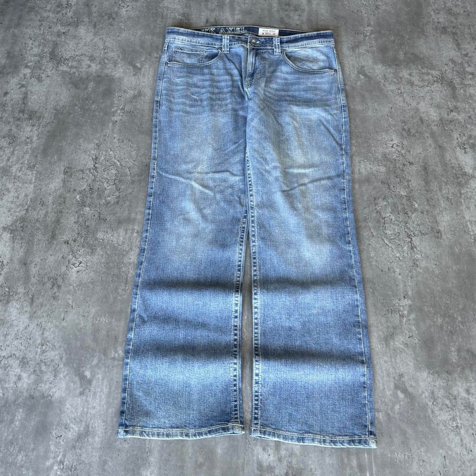 Axel Arigato × Express × Vintage Vintage Y2K TK AXEL Embroidered Baggy Grunge Opium Jeans Size US 36 / EU 52 - 2 Thumbnail