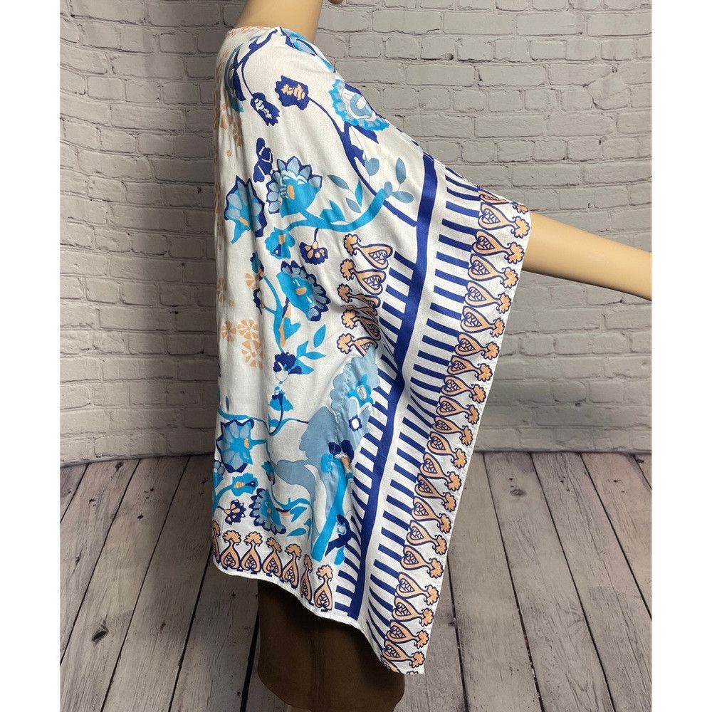 Chicos New Chico's Floral Multi-Print Poncho Size S/M Size M / US 6-8 / IT 42-44 - 5 Thumbnail