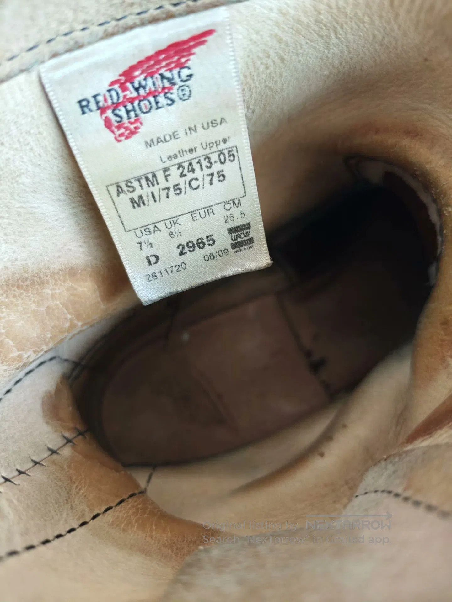 Red Wing Redwing 2965 Mid. Size US 7.5 / EU 40-41 - 8 Thumbnail