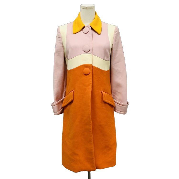 Prada Prada Colorblock Wool Coat Size 38 Size XS / US 0-2 / IT 36-38 - 1 Thumbnail