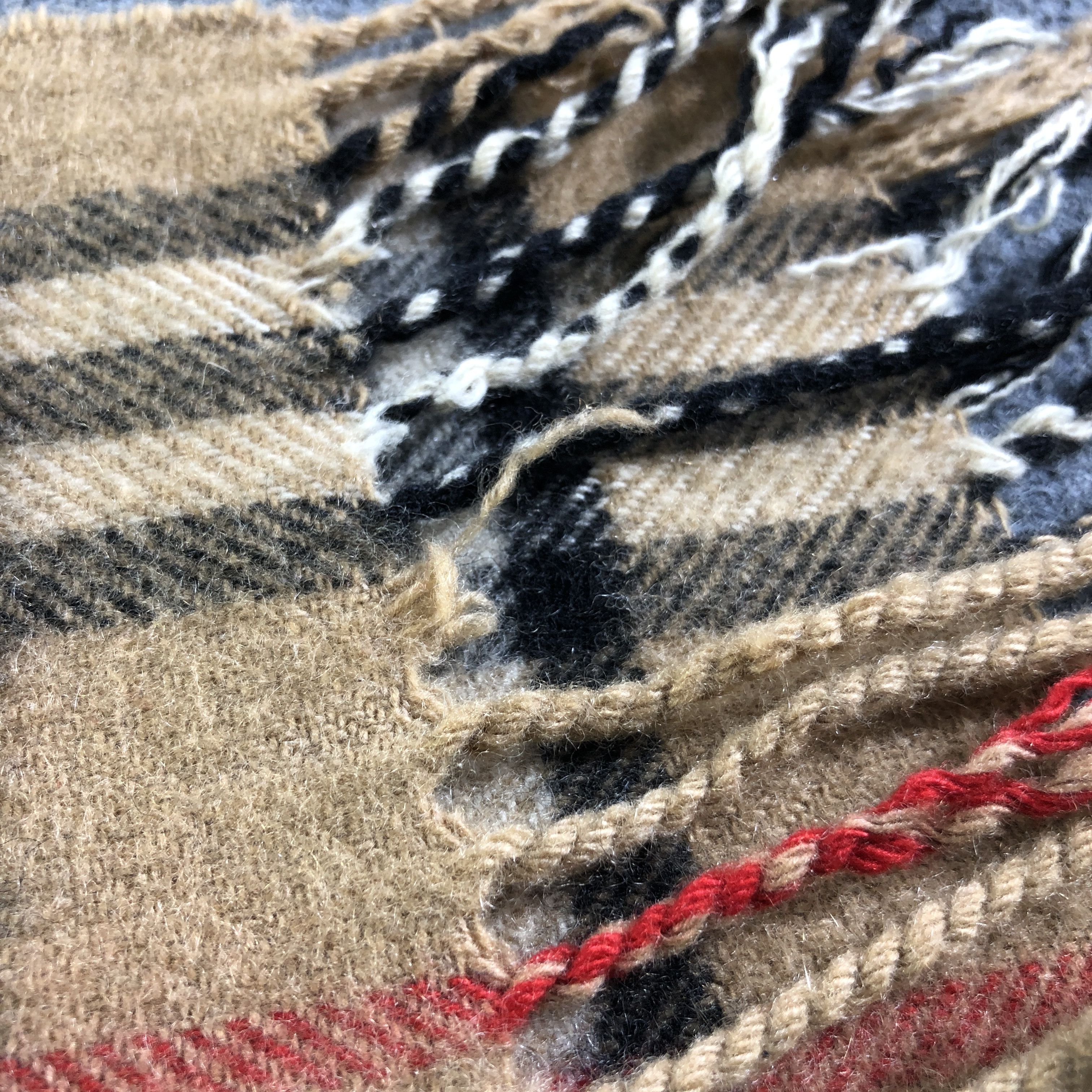 Burberry Burberrys Nova Check Tan Wool Scarf Muffler V2696 Size ONE SIZE - 22 Thumbnail