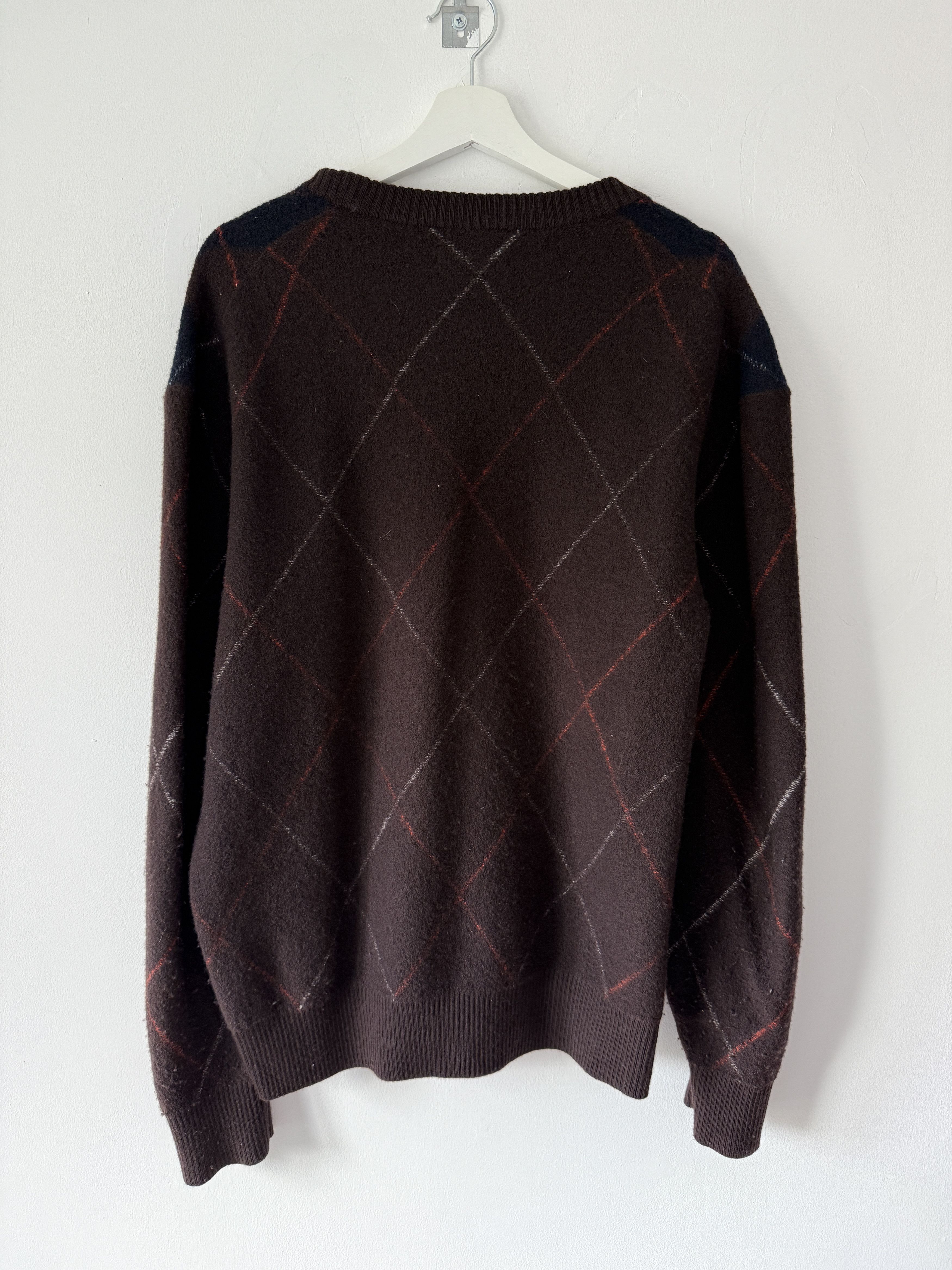 Cos COS Argyle Sweater Size US L / EU 52-54 / 3 - 2 Thumbnail
