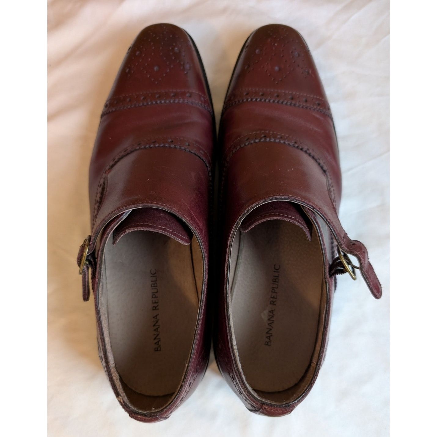 Banana Republic Banana Republic Leather Monk Strap Loafers 8 Brown Men's Size US 8 / EU 41 - 3 Thumbnail