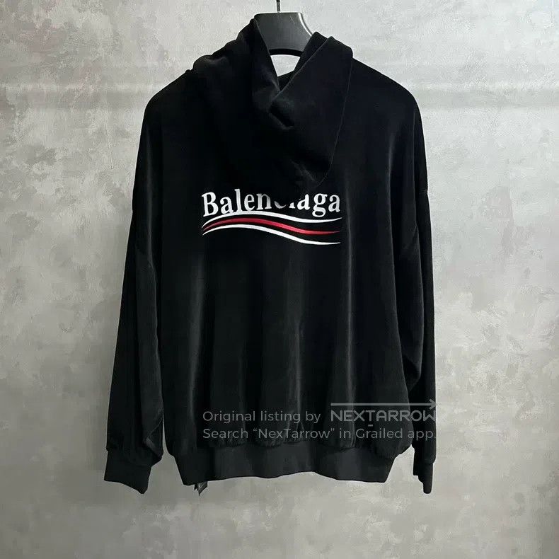 Balenciaga Balenciaga Logo printed casual hooded long-sleeved sweatsh Size US L / EU 52-54 / 3 - 5 Thumbnail