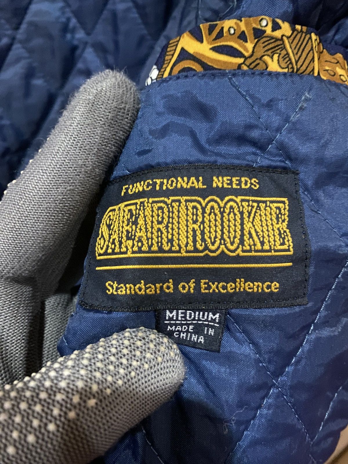Japanese Brand Vintage SAFARIROOKIE Baroque Print Bomber Jacket Size US M / EU 48-50 / 2 - 7 Thumbnail