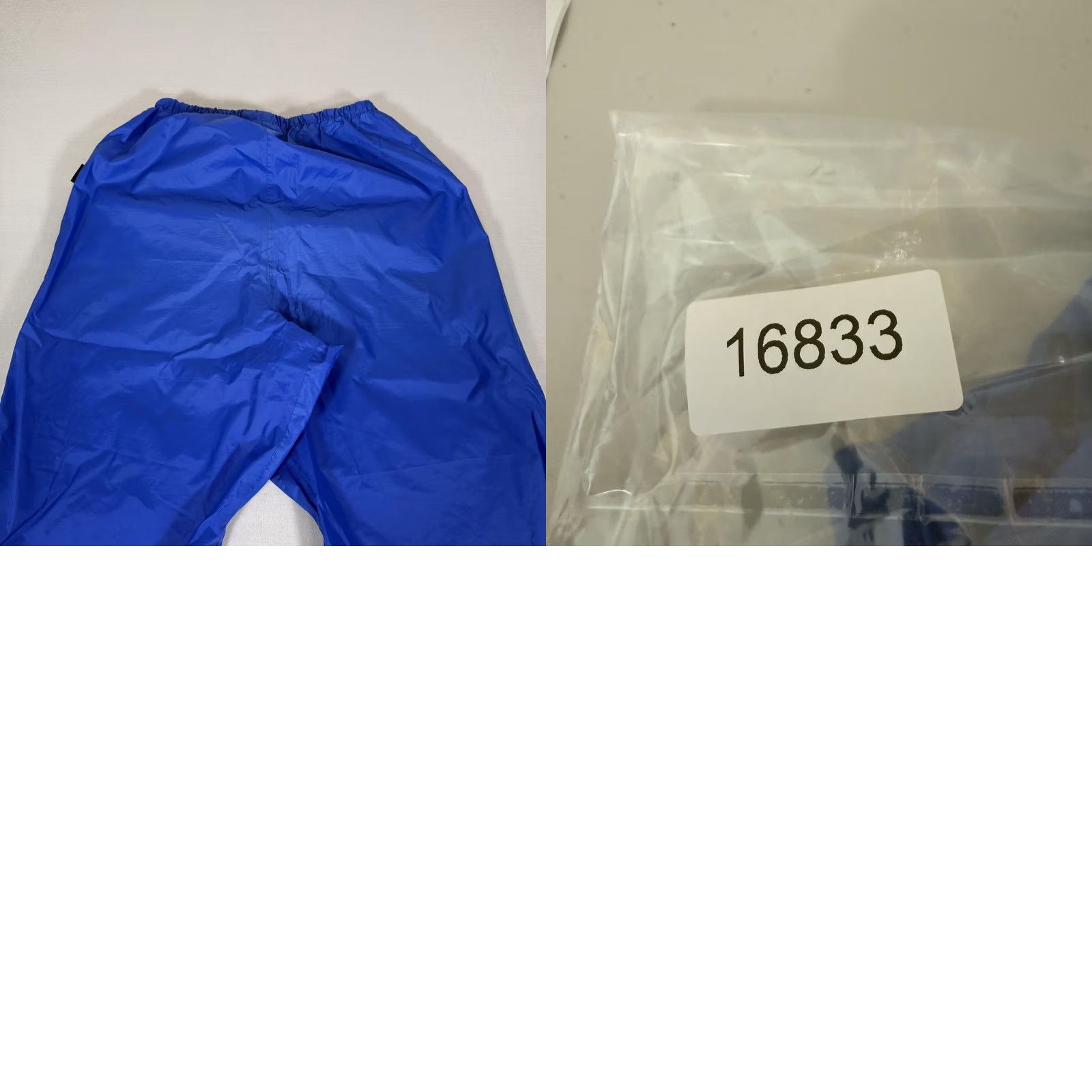 Vintage NRS Mens Medium Blue Rain Pants Nylon Elastic Waist Water Sports Size US 31 - 9 Thumbnail