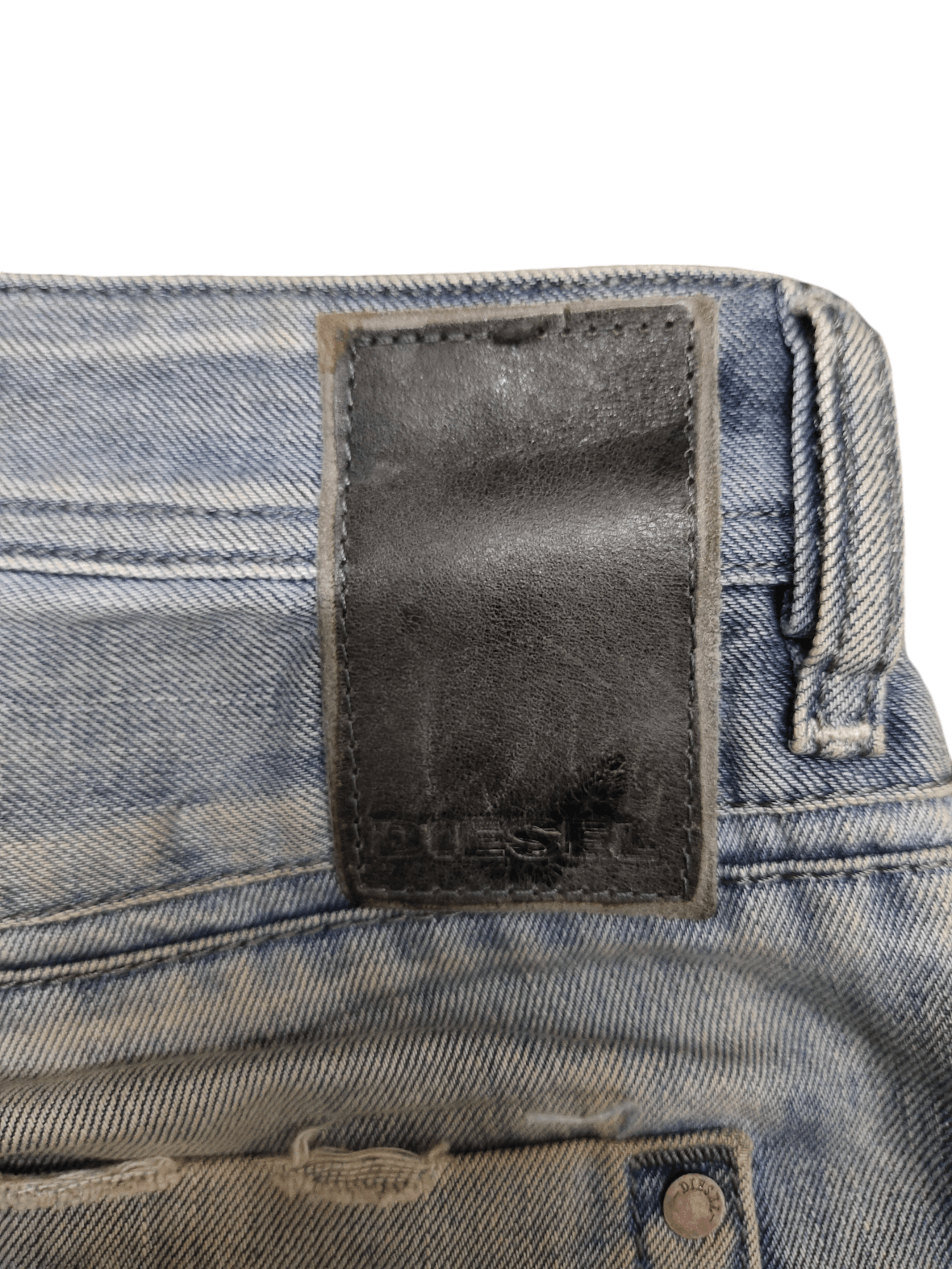 Diesel Vintage Y2k Diesel Krayver Slim Distress Rusty Denim Jeans Size US 30 / EU 46 - 13 Thumbnail