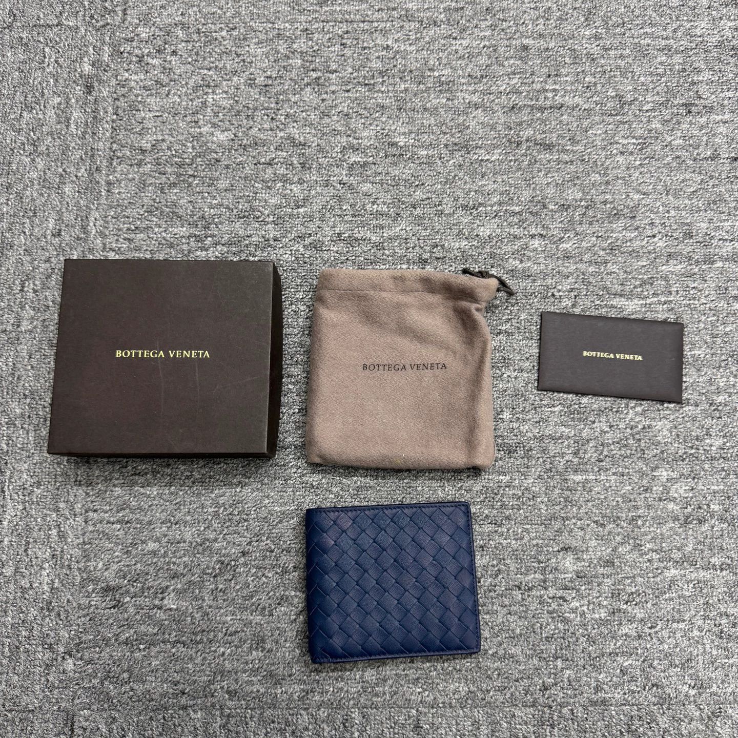 Bottega Veneta Blue Woven Pattern Wallet Size ONE SIZE - 1 Thumbnail