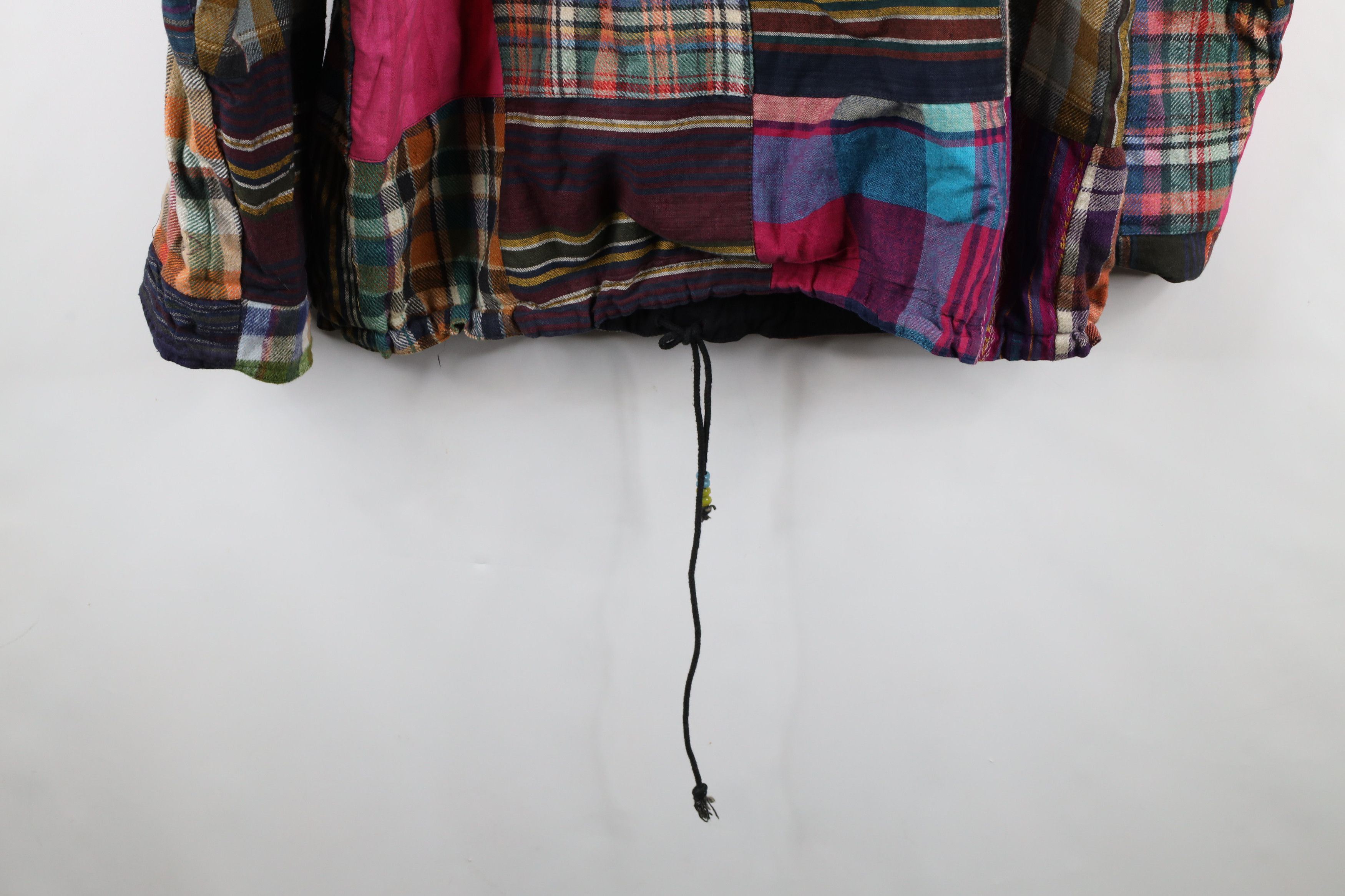 Vintage Vintage 90s Streetwear Quilt Patchwork Hooded Anorak Jacket Size ONE SIZE - 15 Thumbnail