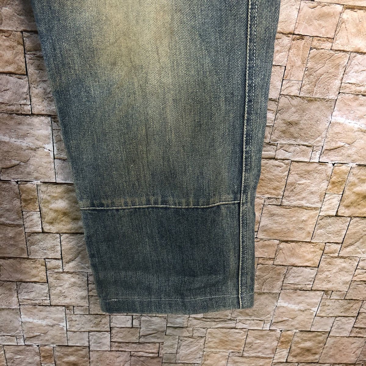 Japanese Brand Japan double knee vtg Denim faded Multipocket Pants #A73 Size US 31 - 13 Thumbnail