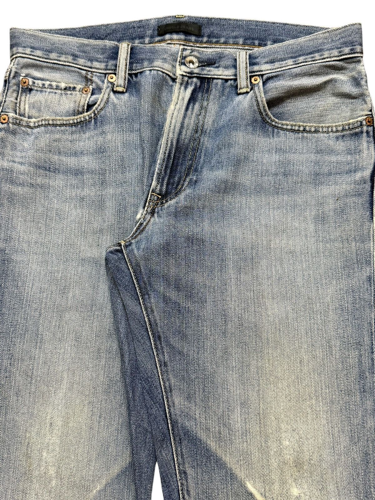 Uniqlo Vintage Y2K Uniqlo Light Faded Wash Distress Straight Leg Size US 32 / EU 48 - 4 Thumbnail