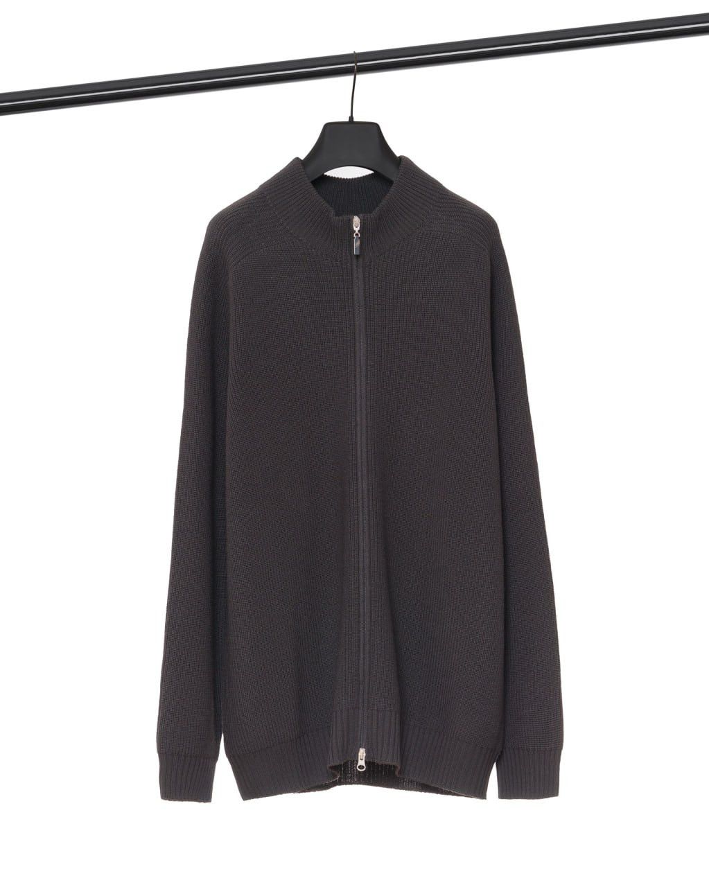 Gran Sasso GRAN SASSO Virgin wool zip-up sweater Size US XXL / EU 58 / 5 - 2 Thumbnail