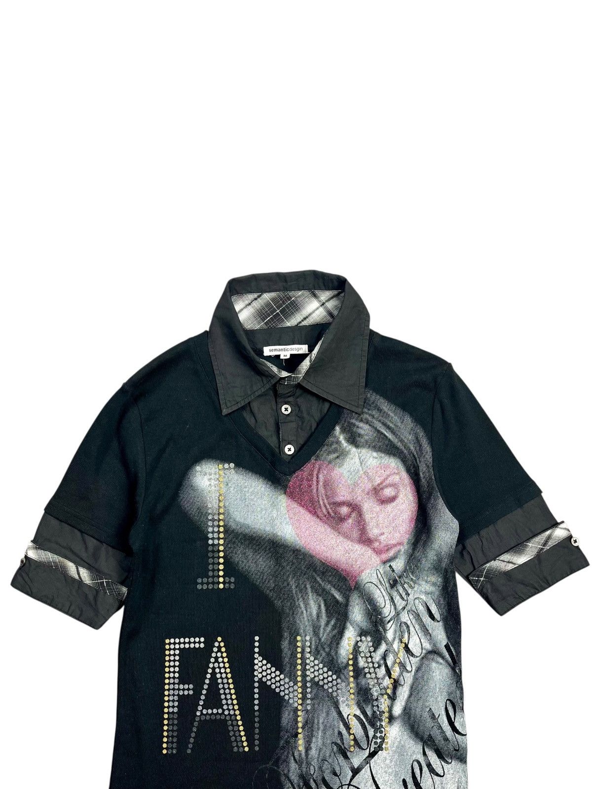 Hysteric Glamour 2000s Semantic Design Printed Face I Love Fanny Layered Tee Size US M / EU 48-50 / 2 - 3 Thumbnail