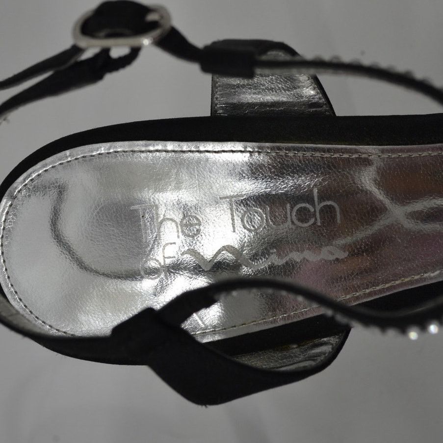 Other The Touch of Nina Sz 10 Black Satin Mother of the Bride Size US 10 / IT 40 - 10 Thumbnail