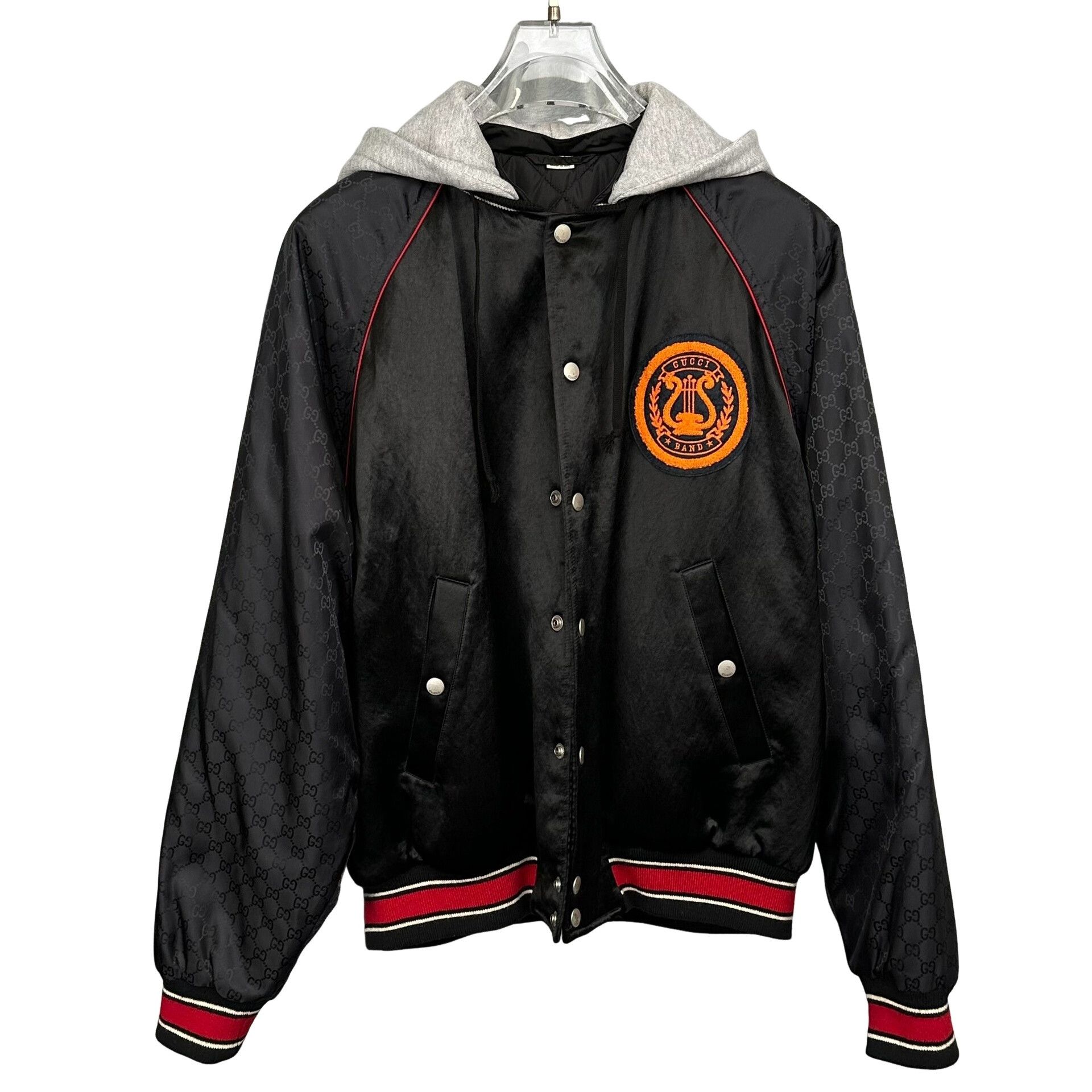 Gucci Gucci GG Monogram Hooded Bomber Jacket 44 Size US S / EU 44-46 / 1 - 1 Thumbnail