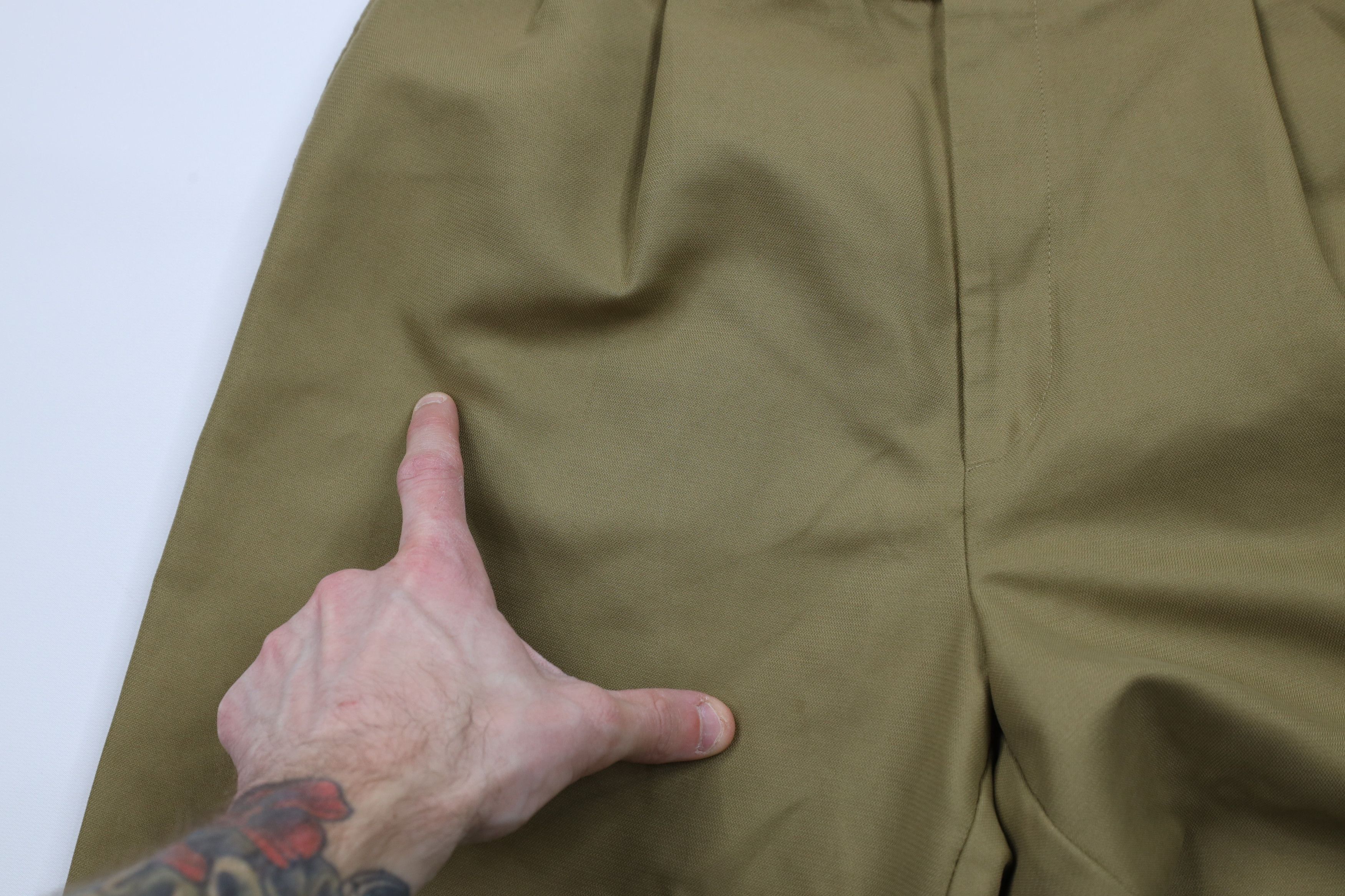 Tommy Hilfiger × Vintage Vintage 90s Tommy Hilfiger Cuffed Wide Leg Chino Pants Brown Size US 32 / EU 48 - 5 Thumbnail