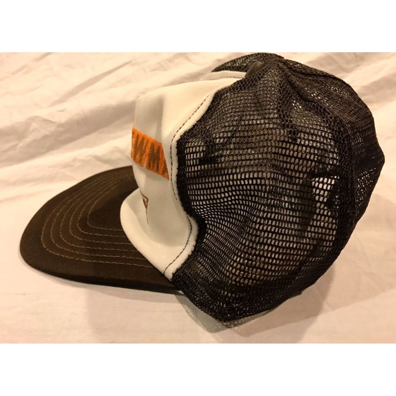 Vintage 80s Hat Snapback Mesh Farmer Cap Simon Newman N Brand Feeds, Men's — image 5 of 6
