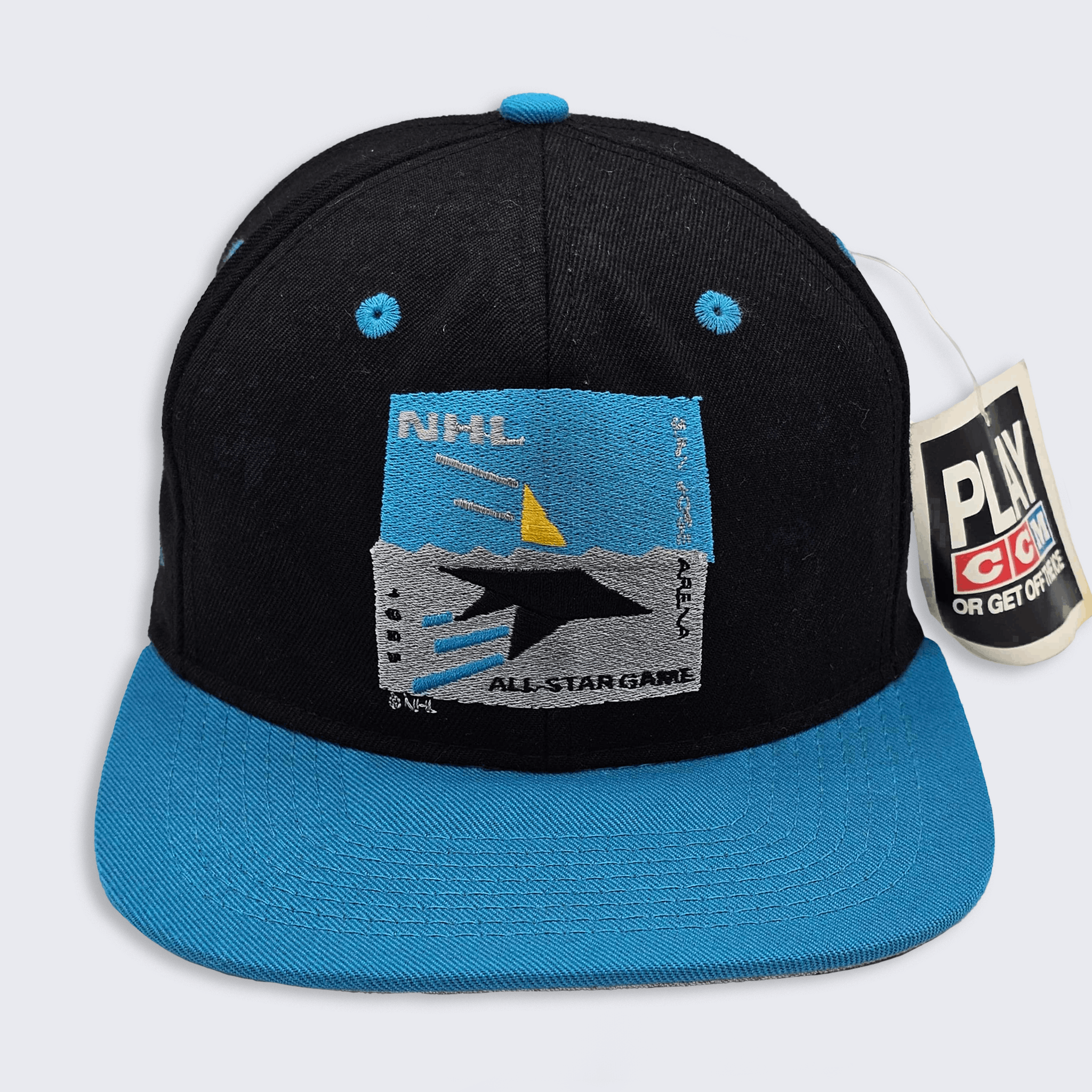 Ccm San Jose Sharks Vintage 90s NHL All Star Cancelled Hat Size ONE SIZE - 1 Thumbnail