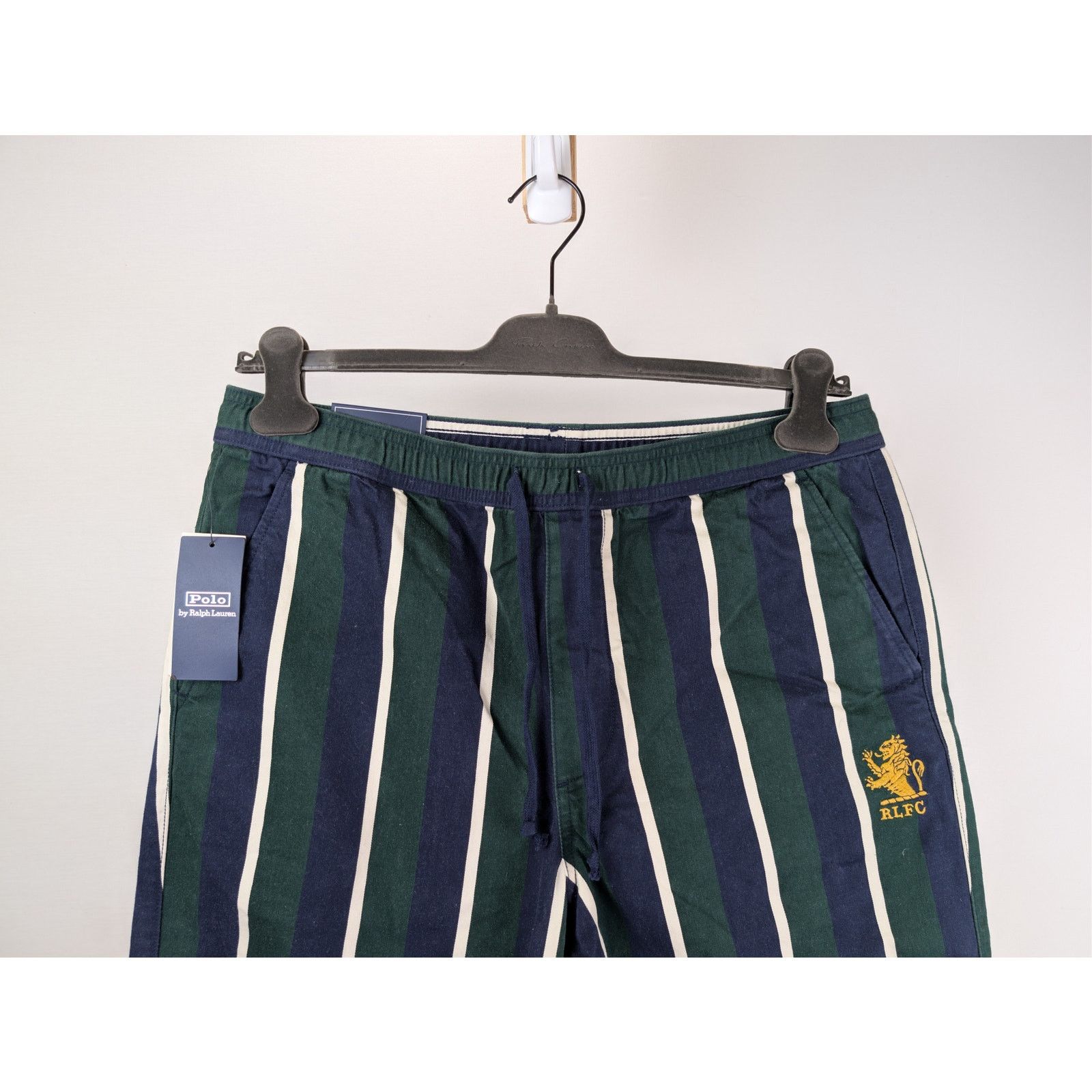 Polo Ralph Lauren o1rshd1 CC20 Relaxed Fit Striped Sateen Trouser Multicolor Size US 32 / EU 48 - 3 Thumbnail