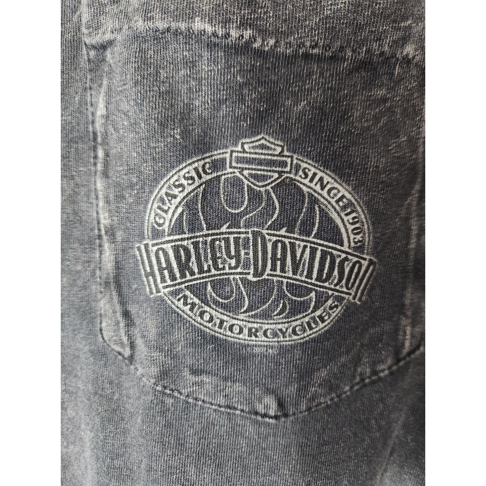 Harley Davidson Vintage Harley-Davidson Acid Wash T Men's 2X Size US XXL / EU 58 / 5 - 3 Thumbnail