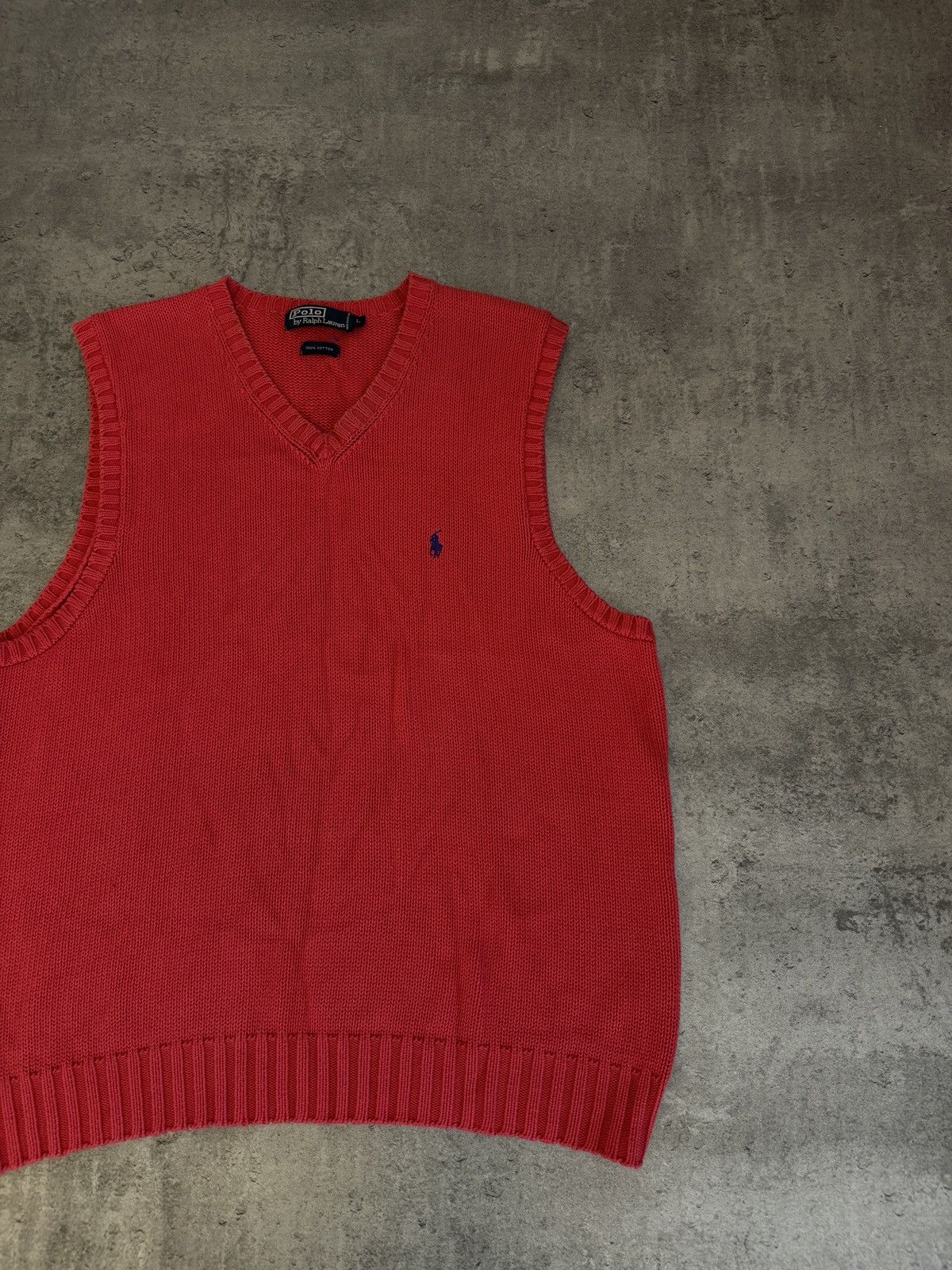Polo Ralph Lauren × Vintage Polo Ralph Lauren Sleveless vest pony chief keef red y2k Size US L / EU 52-54 / 3 - 2 Thumbnail