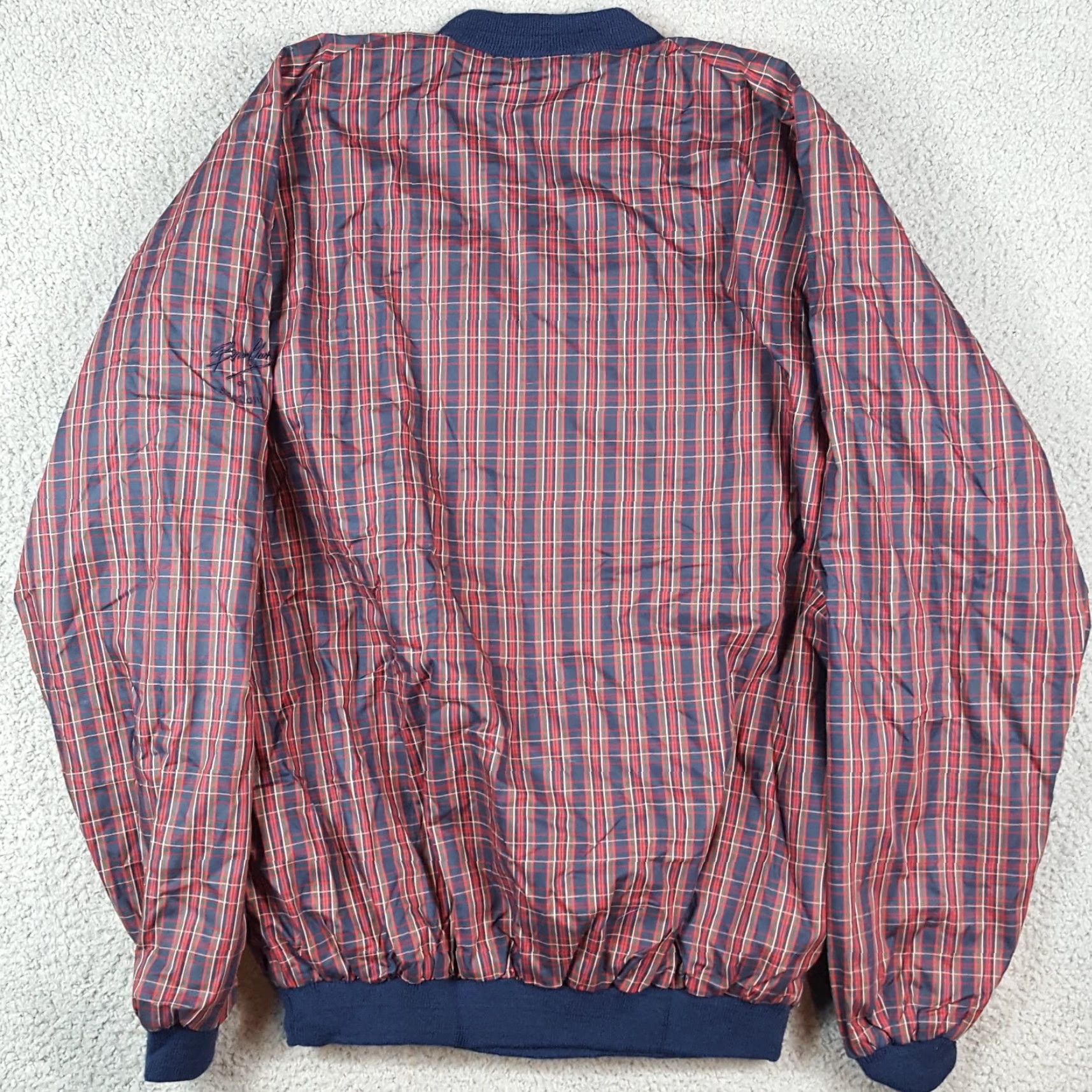 Rains VINTAGE Bruce Clark Windbreaker Jacket Mens M Plaid Red 90s Preppy Retro All Seasons Zip Pockets Scotland Rain Jacket Size US M / EU 48-50 / 2 - 4 Thumbnail