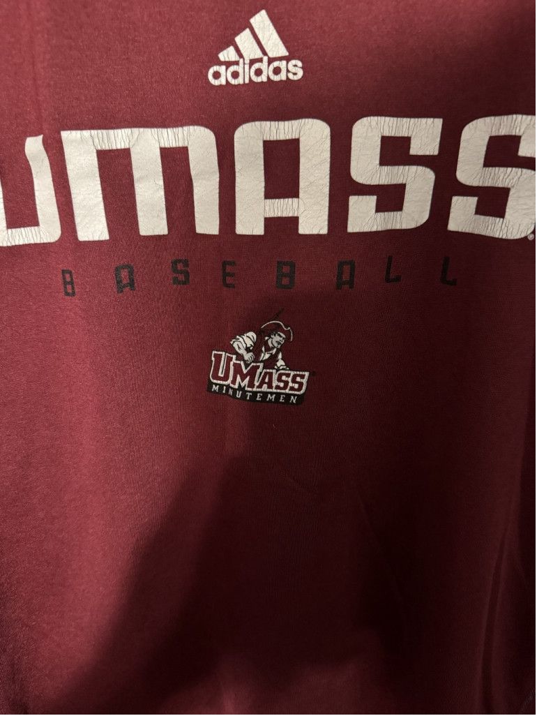 Adidas UMass Minutemen S/S Baseball Adidas T-shirt Men's L Red Size US L / EU 52-54 / 3 - 4 Thumbnail