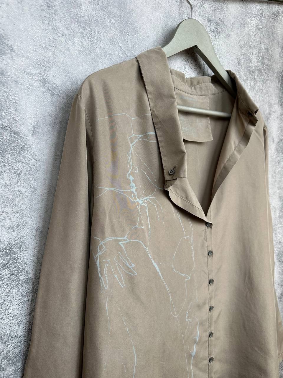 Annette Gortz Annette Görtz Gina Silk Shirt Dress Abstract Print LS Size M / US 6-8 / IT 42-44 - 3 Thumbnail