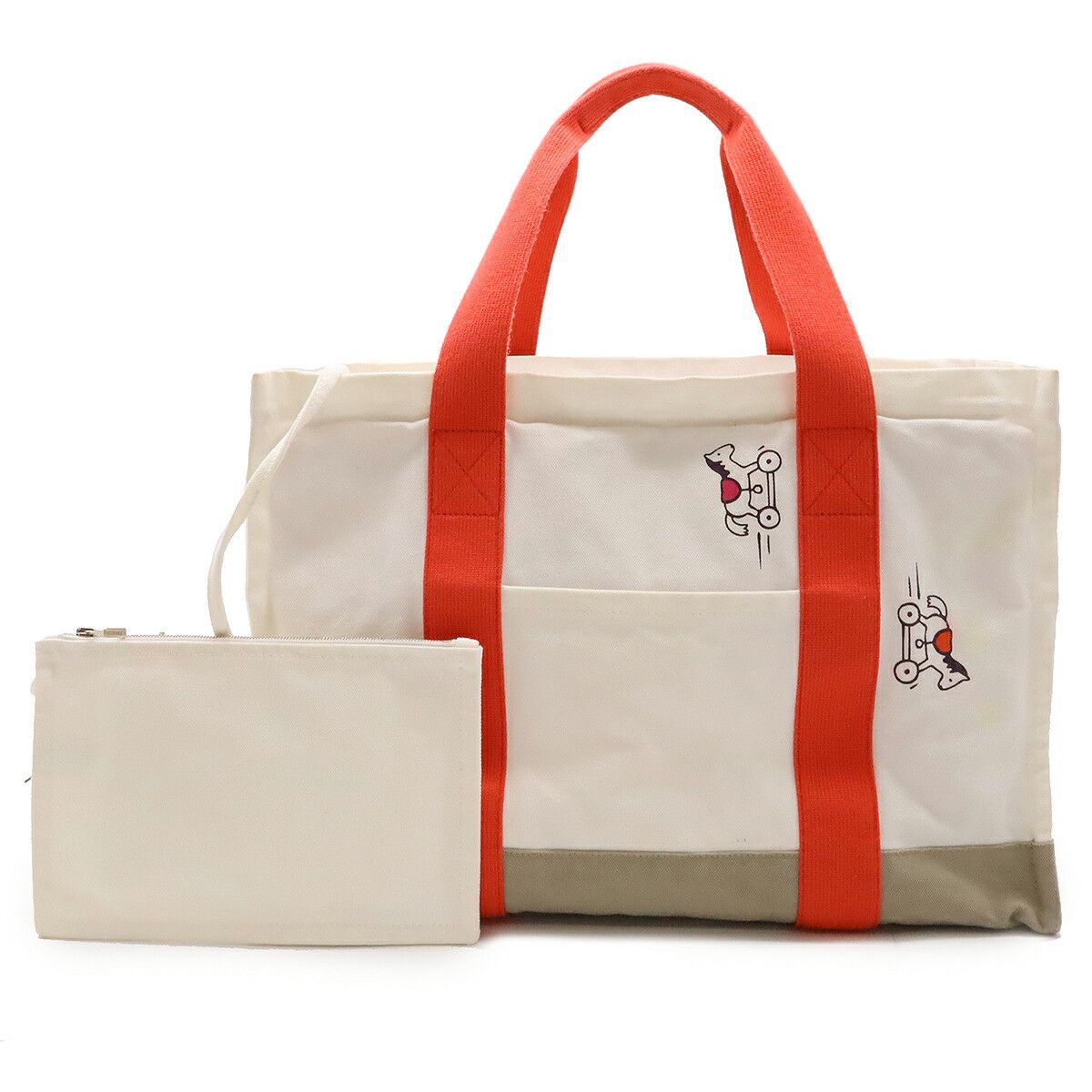 Hermes Hermes Adada Canvas Tote Bag Canvas Tote Bag in Pink, Women's