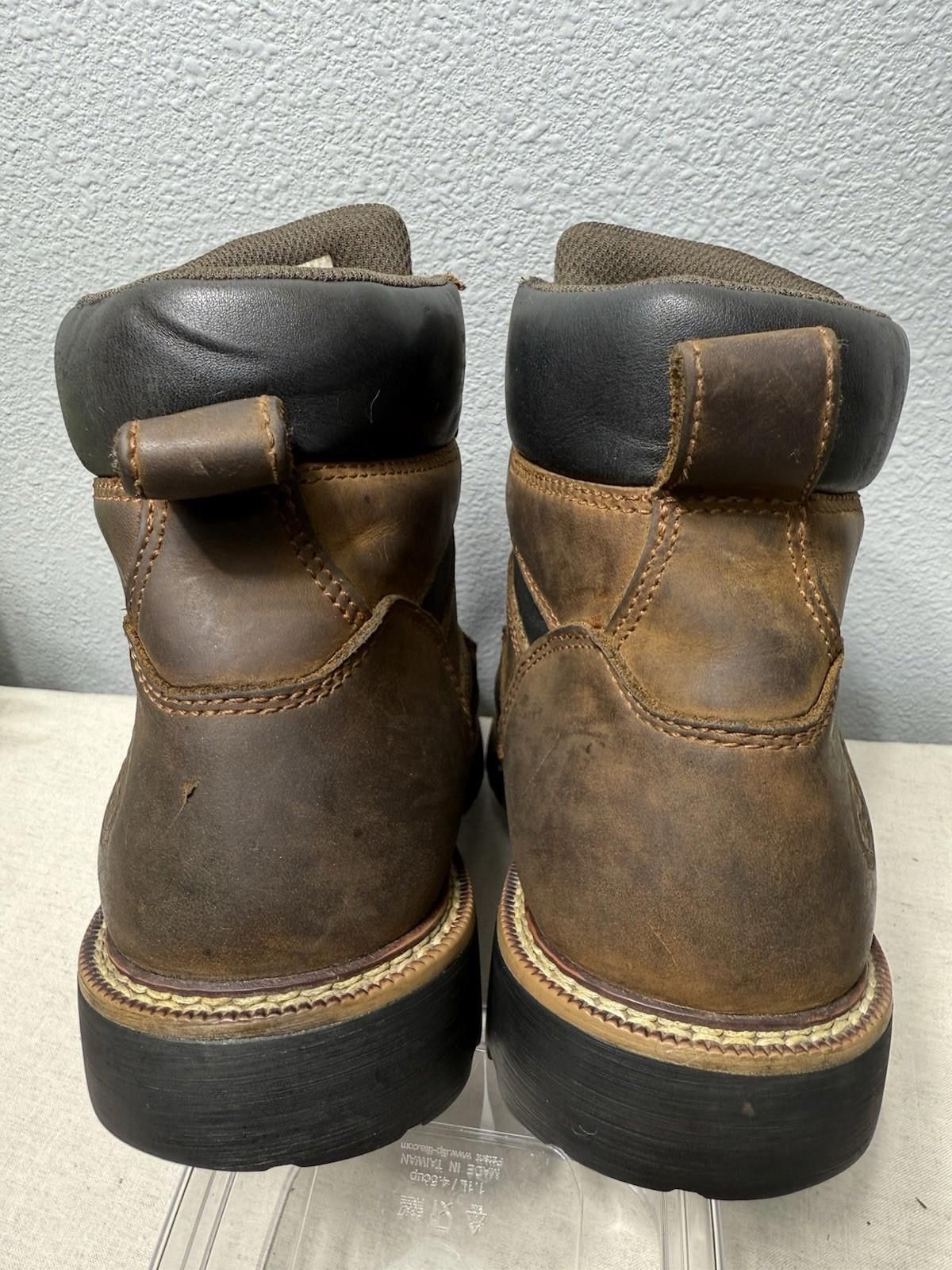 Designer Georgia Waterproof 6”Leather Work Boots Size 9.5M Lace Up Size US 9.5 / EU 42-43 - 4 Thumbnail