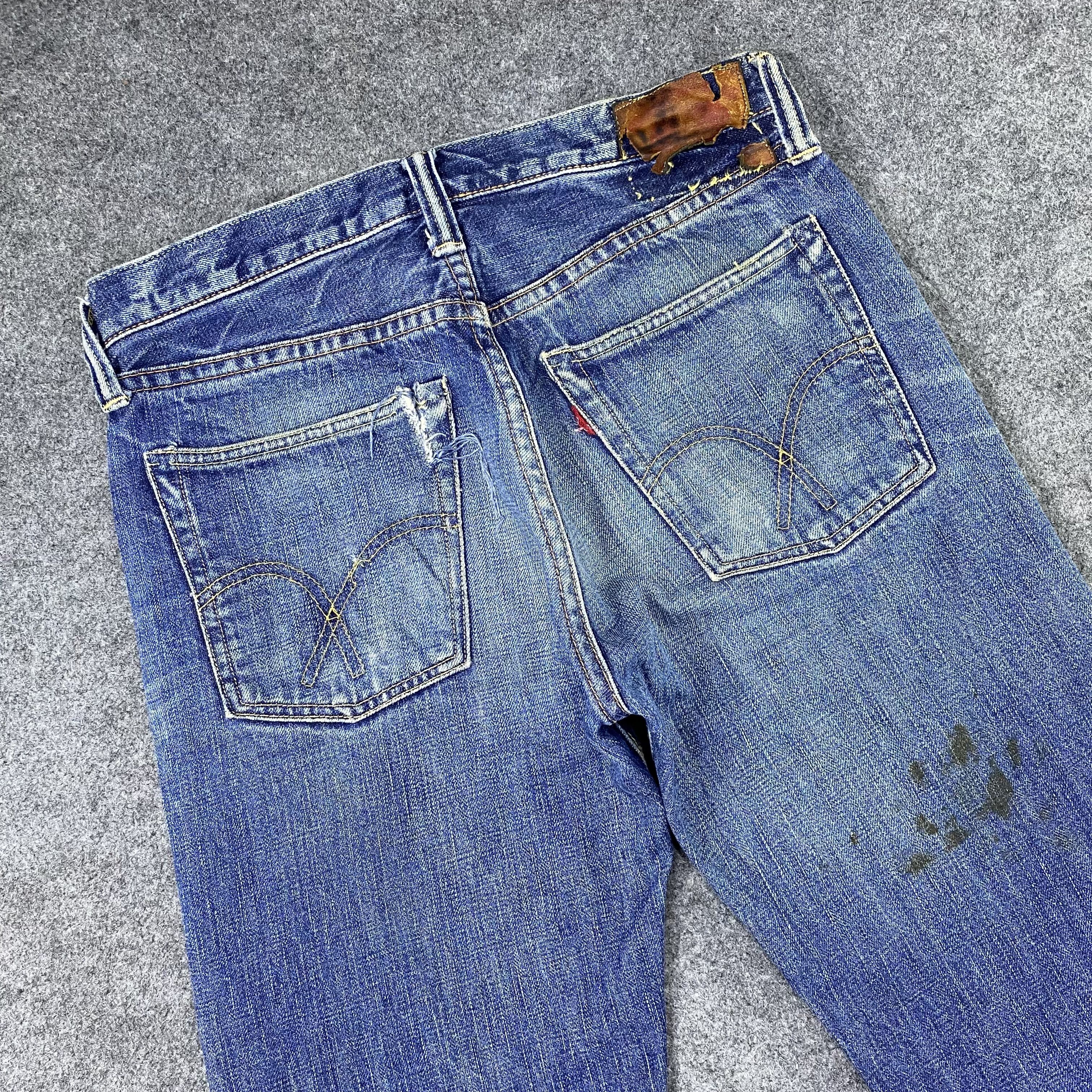 Full Count & Co. × Japanese Brand × Vintage Vintage Full Count & Co. Fly Button Blue Wash Jeans-J1167 Size US 29 - 6 Thumbnail