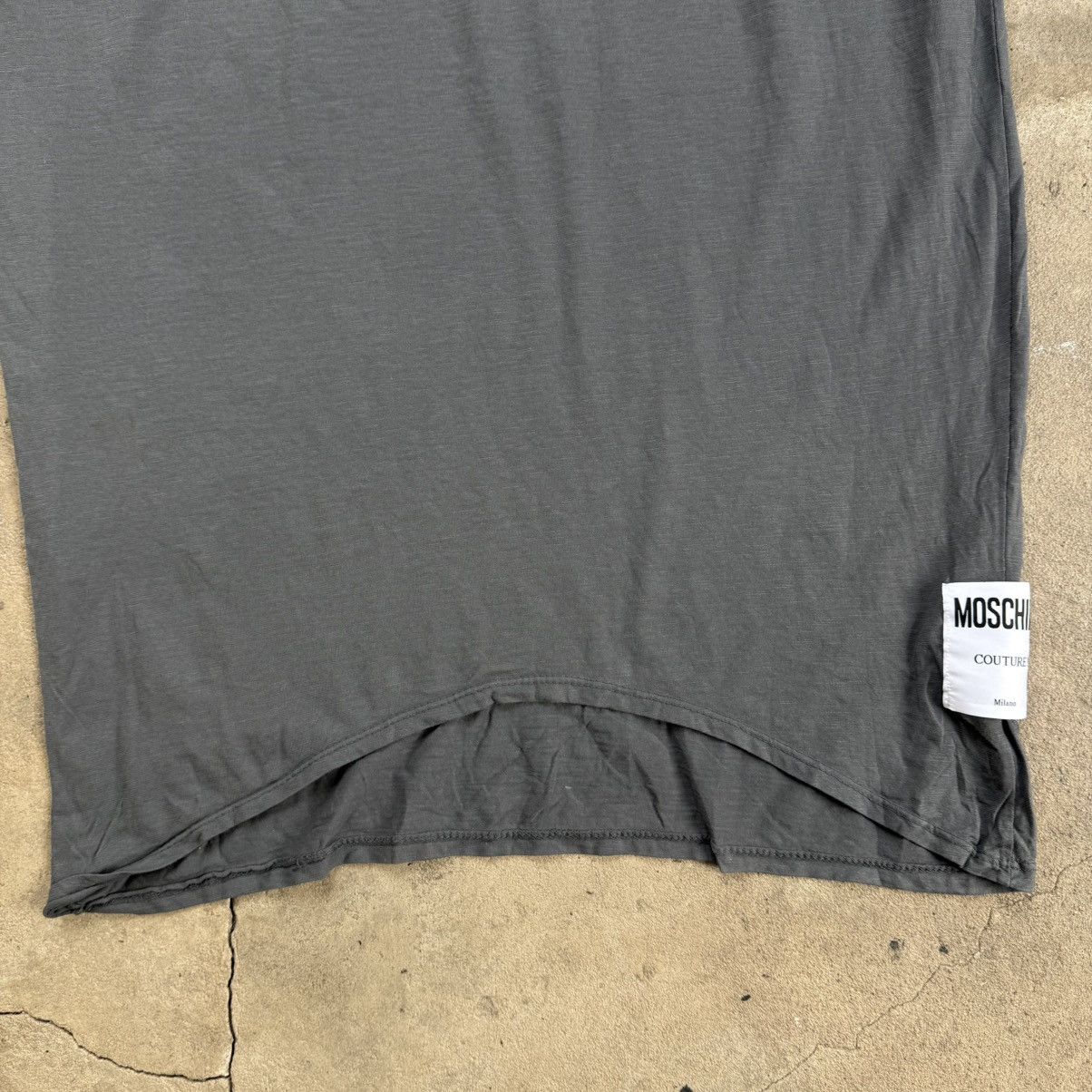 Moschino Moschino Cheap And Chic Grey Cotton Maxi Dress Size L / US 10 / IT 46 - 2 Thumbnail
