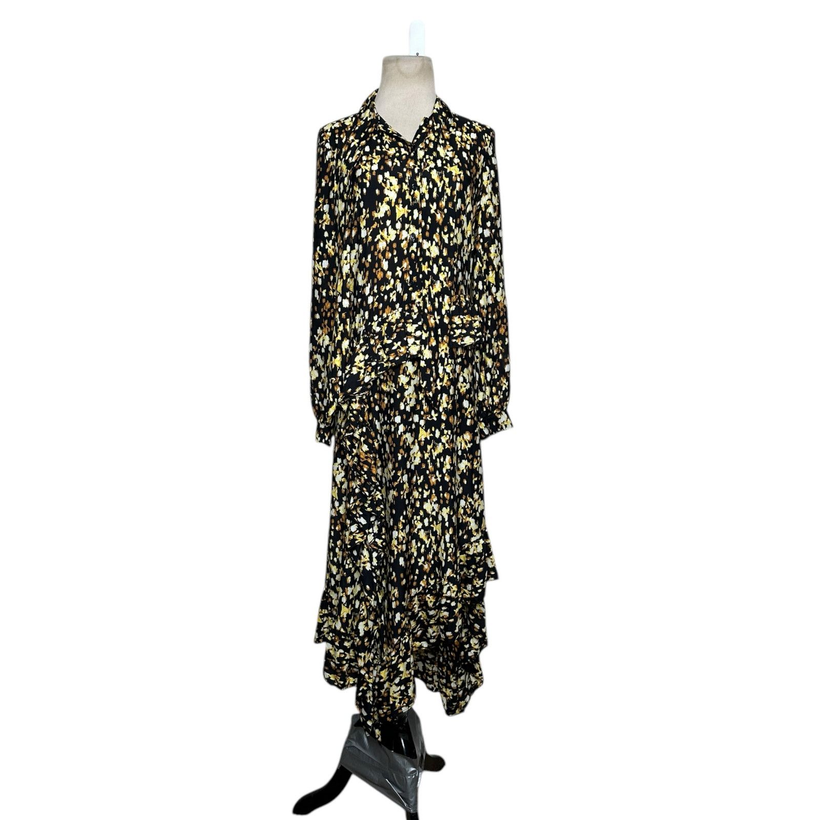& Other Stories & Other Stories ruffle asymmetrical midi dress size 2 Size XS / US 0-2 / IT 36-38 - 3 Thumbnail