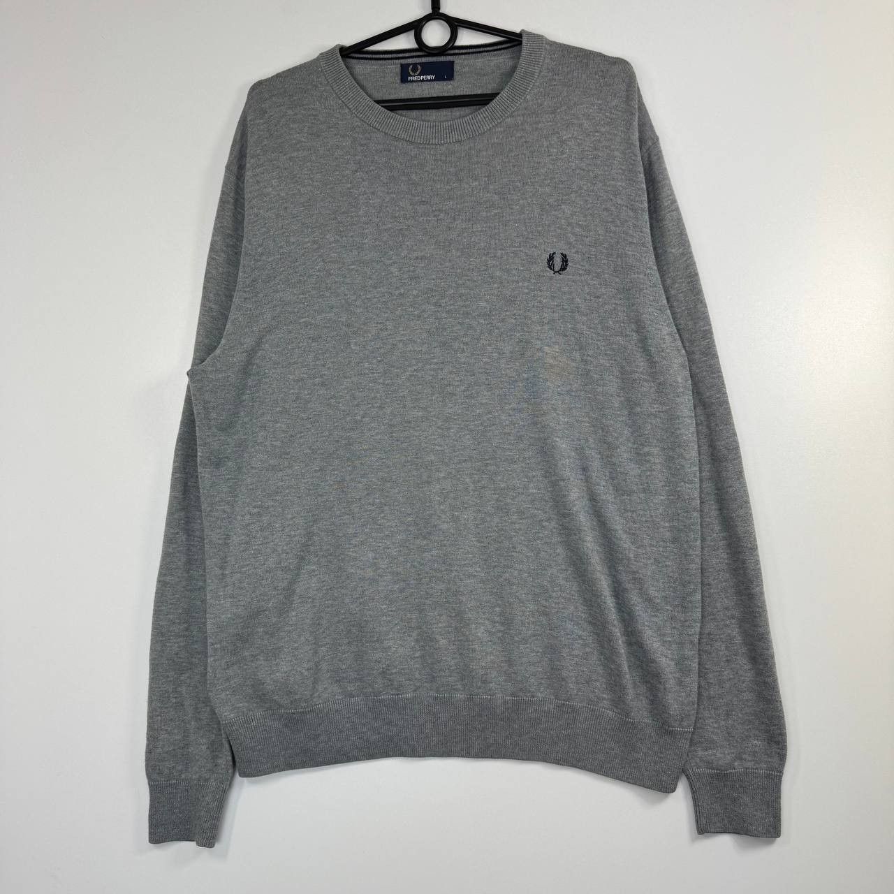 Fred Perry Fred Perry Crewneck Sweatshirt Grey Logo Mens L Size US L / EU 52-54 / 3 - 1 Thumbnail