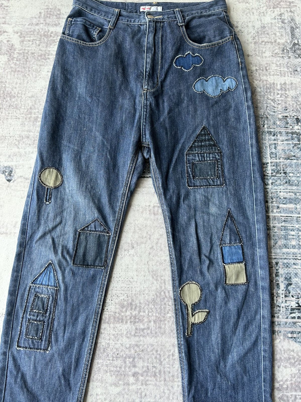 Ne-Net Issey Miyake By Ne-net Patchwork Jeans Size US 29 - 4 Thumbnail