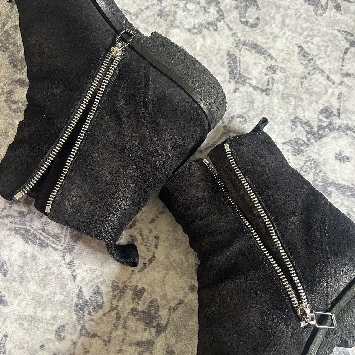 Dior Dior Homme AW12 Blistered Suede Zipper Boots Size US 7.5 / EU 40-41 - 7 Thumbnail