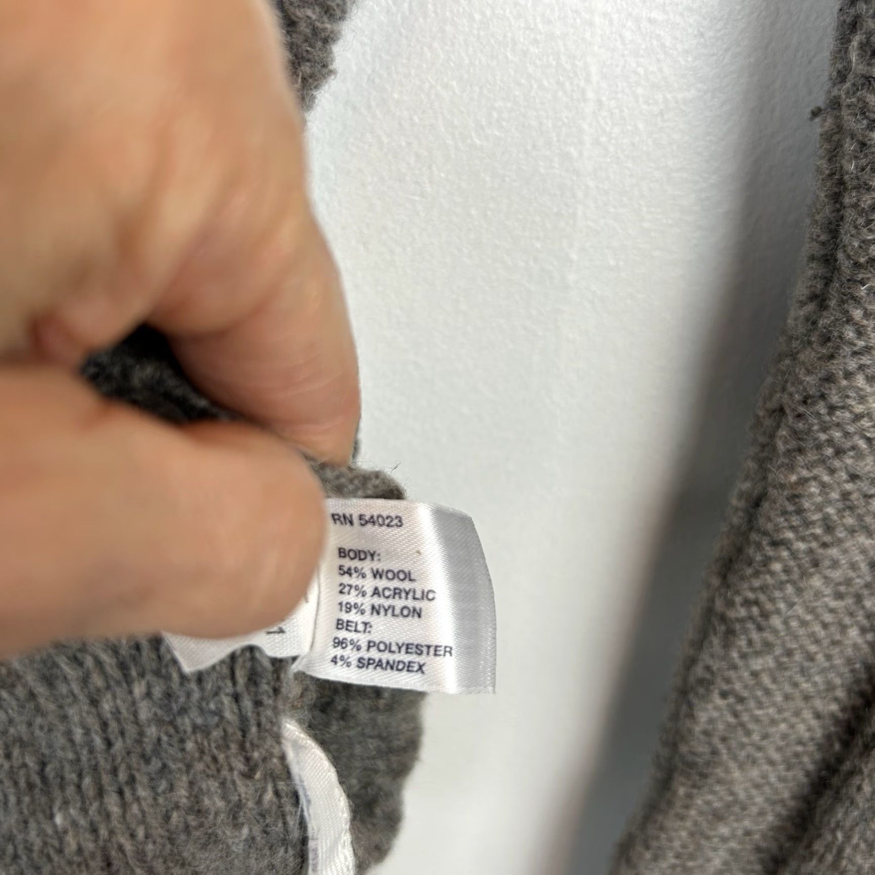 Gap Gap Womens Sweater Pullover V-Neck Knit Cable Gray S Small Wool Alpaca Cotton Blend Classic Menus? Size S / US 4 / IT 40 - 8 Thumbnail