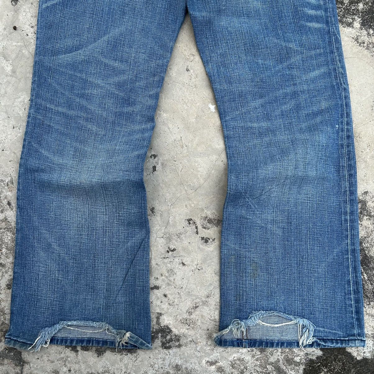 Japanese Brand Vintage 90s GAP BOOT FIT Blue Jeans Distressed Size US 36 / EU 52 - 14 Thumbnail