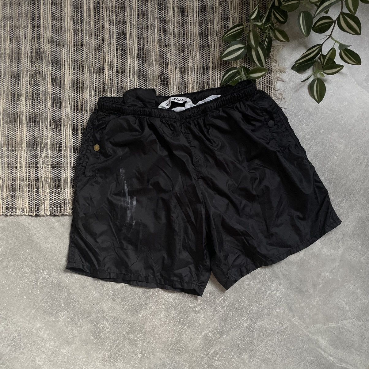 Our Legacy Our Legacy nylon short black PUNK Y2K 90s fubu polar alt emo Size US 36 / EU 52 - 1 Thumbnail