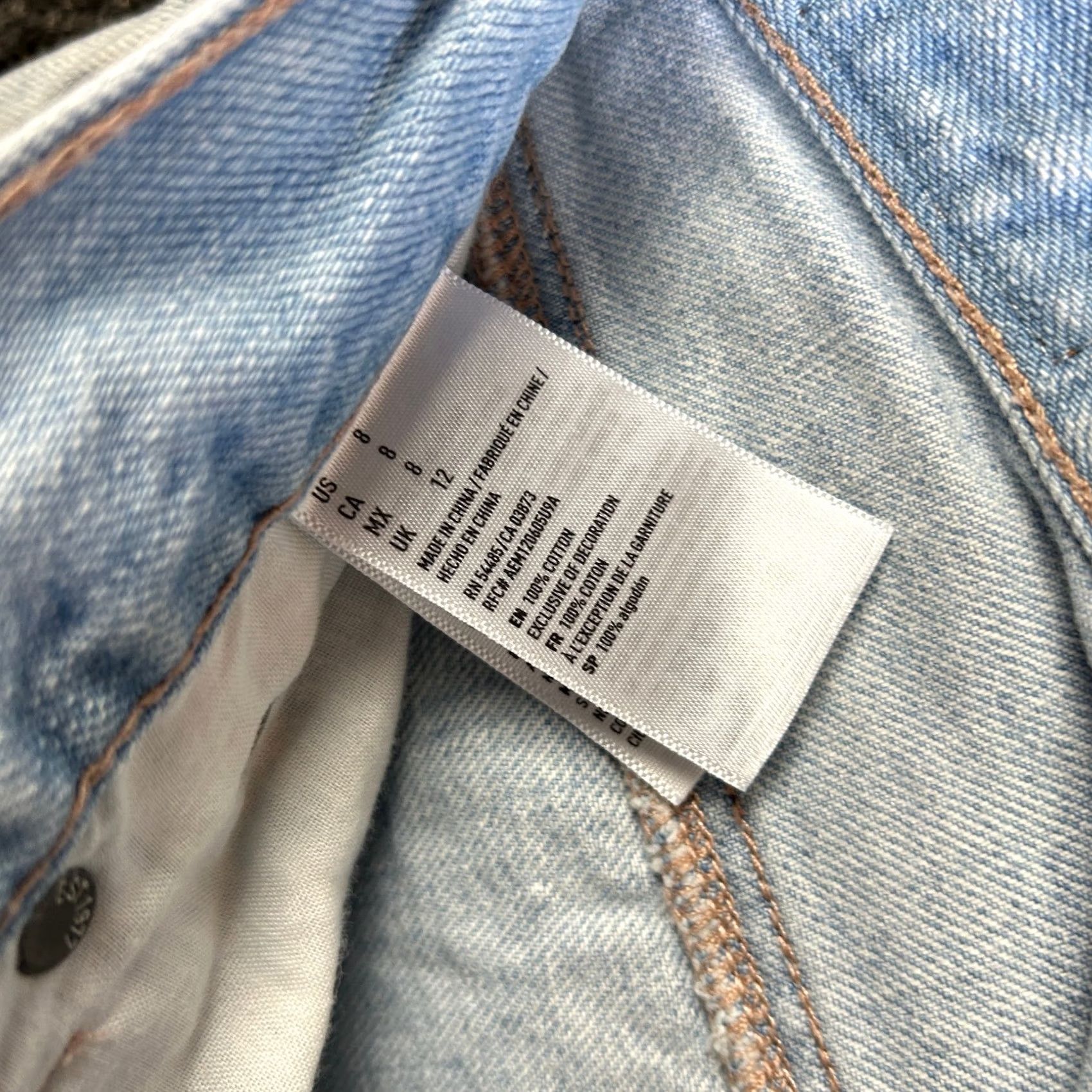 American Eagle Outfitters Vintage American Eagle Outfitters Denim Jean Shorts 8 Light Distressed 2.0in Inseam 5-Pocket Casual Style Boho Grunge Y2K USA Womens Size 30" / US 8 / IT 44 - 4 Thumbnail