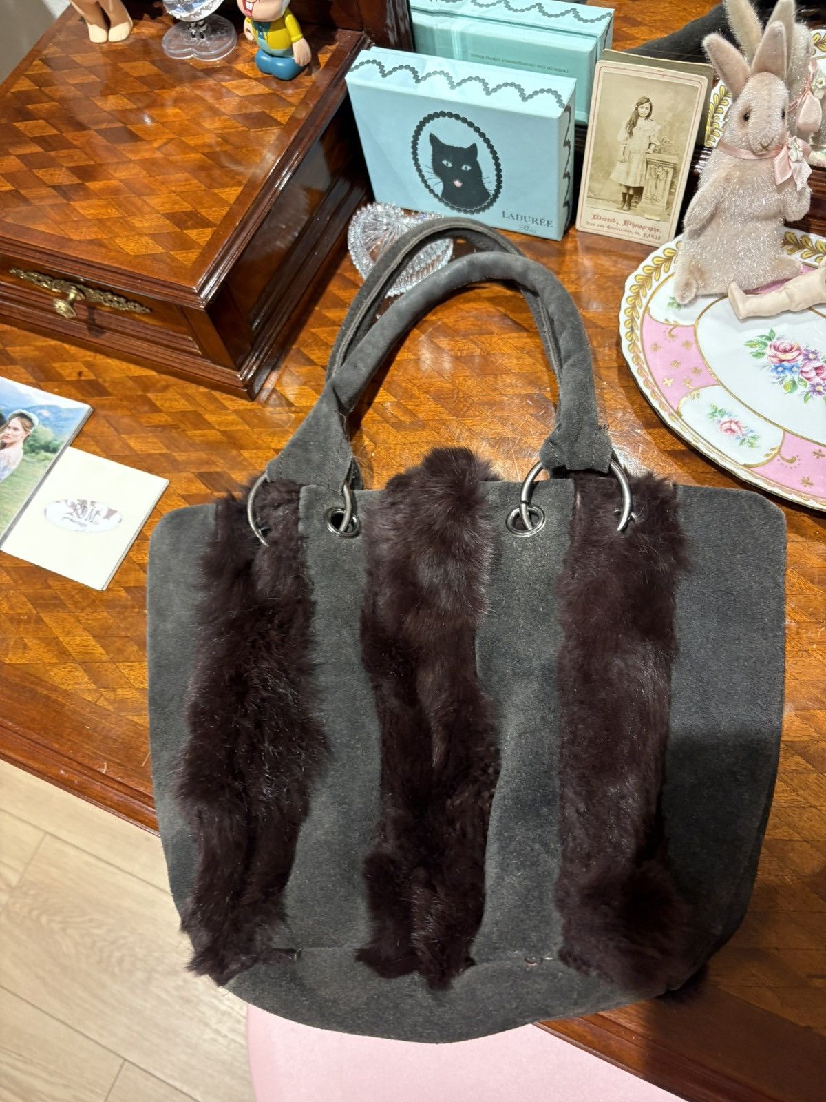 Vintage y2k fur bag Size ONE SIZE - 10 Thumbnail