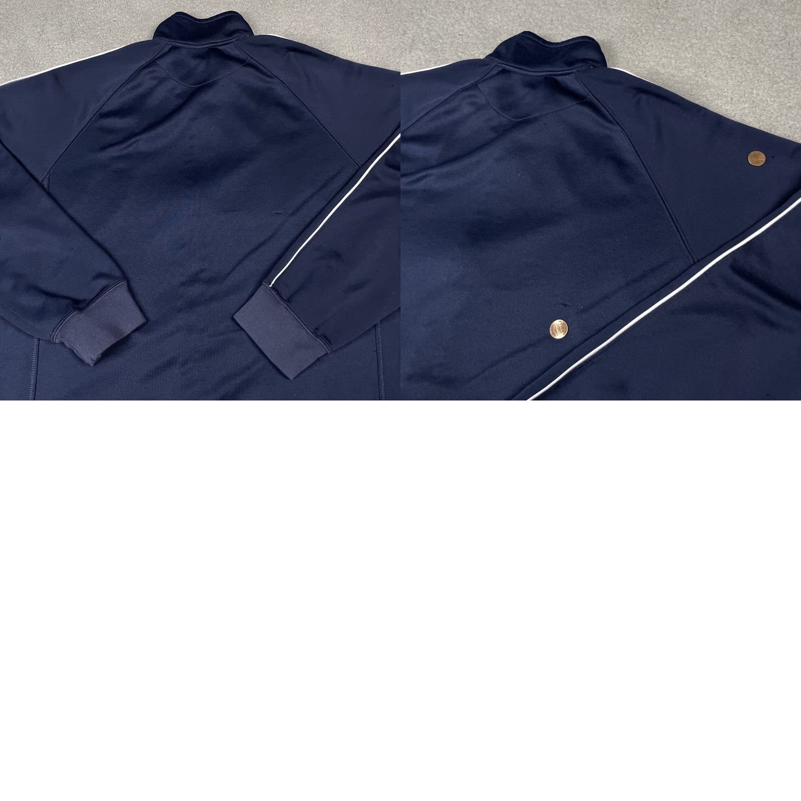 Nike VINTAGE Nike Jacket Mens L Blue Long Sleeve Full Zip Stripe Tag Pockets Size US L / EU 52-54 / 3 - 10 Thumbnail
