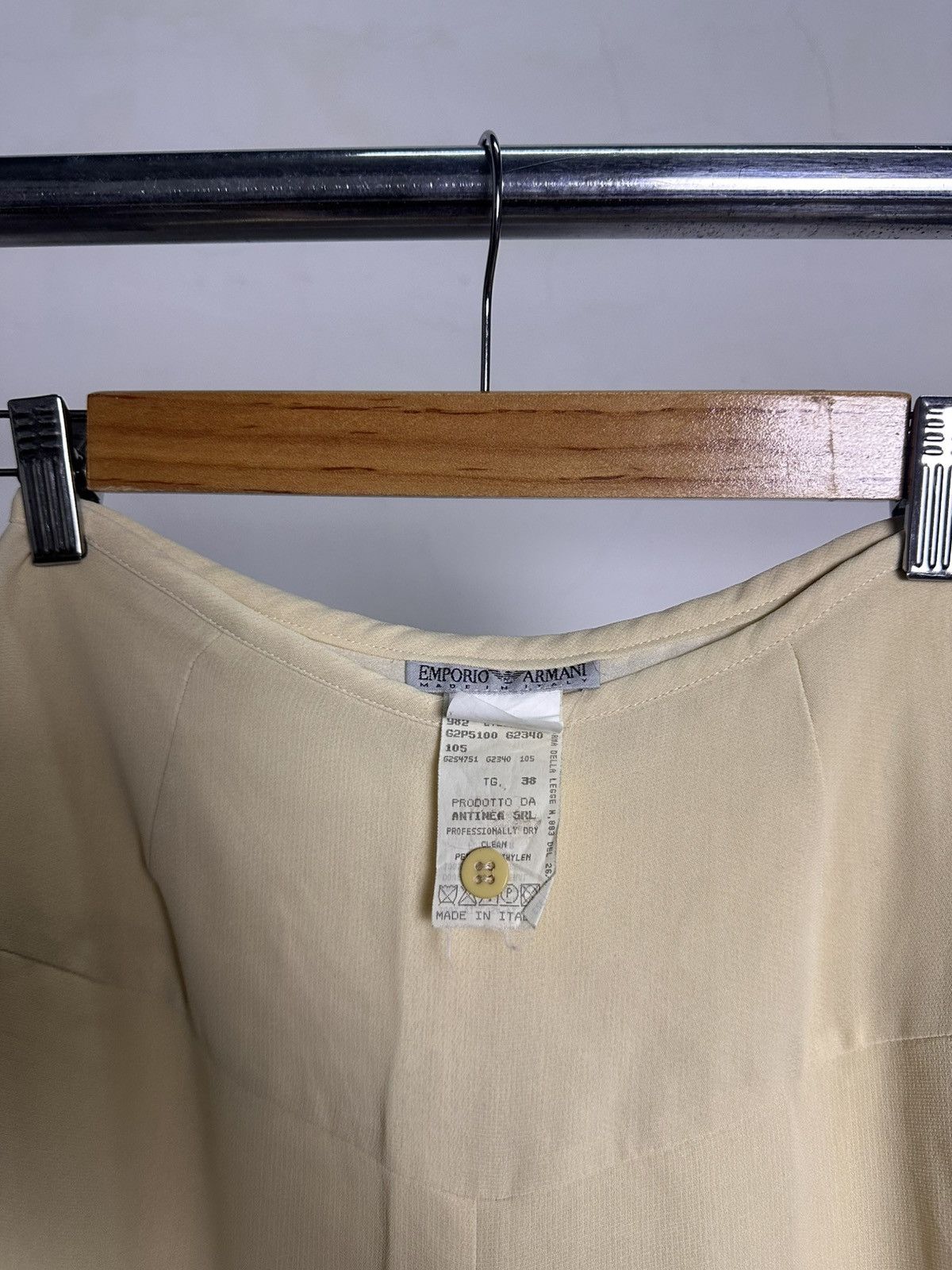 Emporio Armani 80’s Emporio Armani Rayon Wide Leg Pants Size 26" / US 2 / IT 38 - 2 Thumbnail