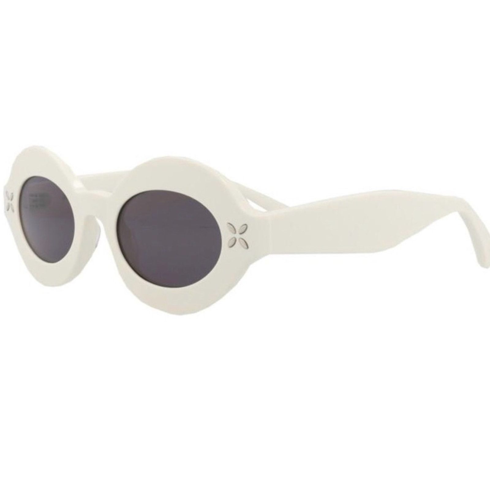 Alaia New! Alaïa White Oval Sunglasses AA0059S 002, Authentic Size ONE SIZE - 8 Thumbnail