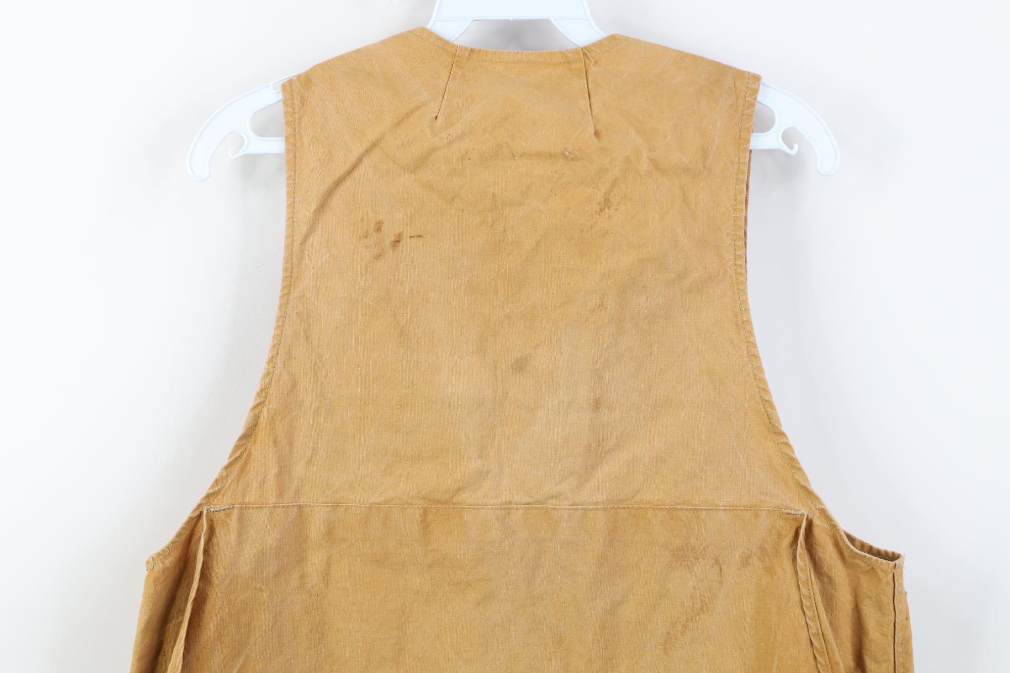 Vintage Vintage 50s Canvas Hunting Birding Vest Jacket Brown USA Size US M / EU 48-50 / 2 - 16 Thumbnail