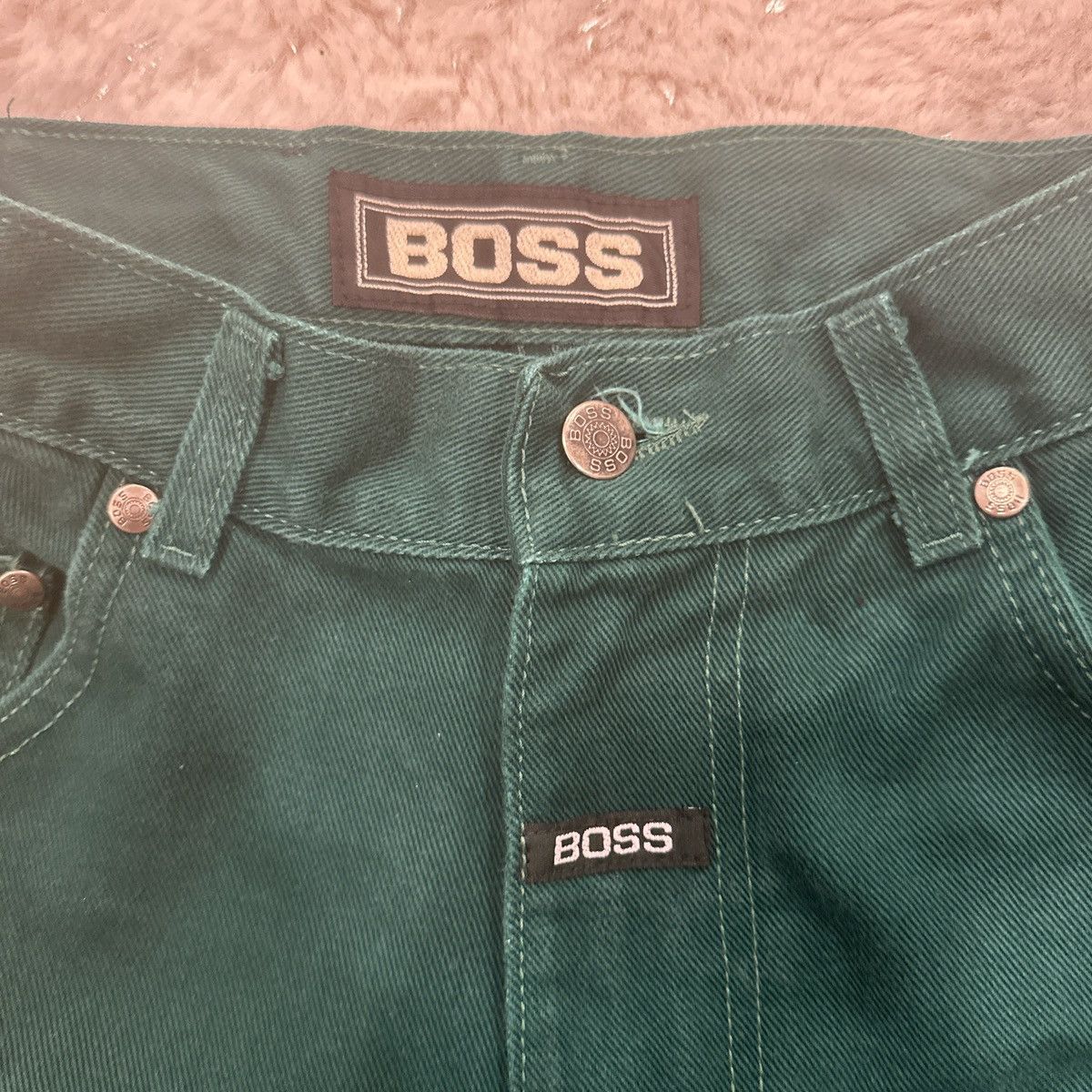 Hugo Boss × Vintage Vintage Green BOSS Jorts Size US 30 / EU 46 - 3 Thumbnail