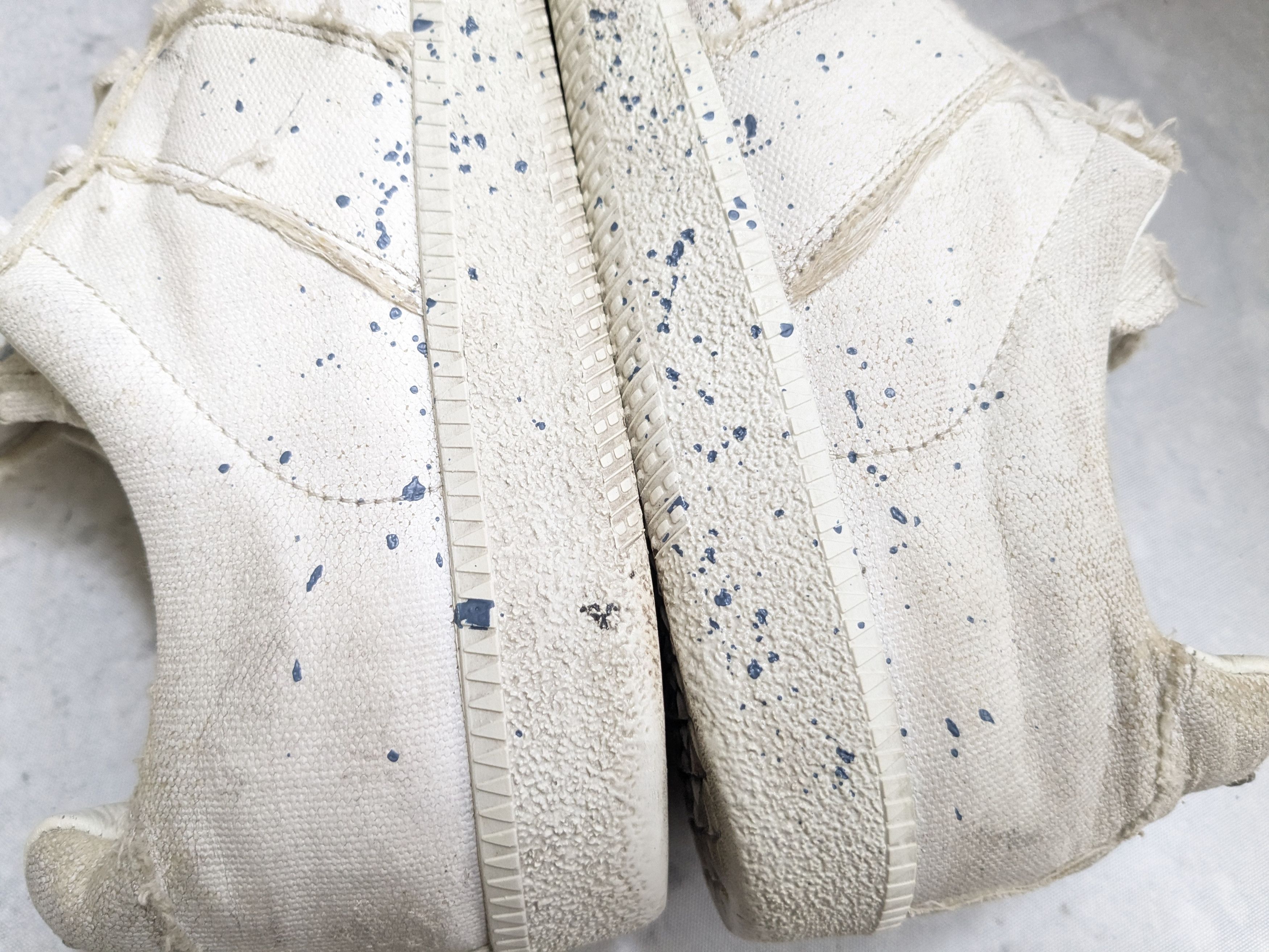 Maison Margiela MAISON MARGIELA Replica Paint Splatter Sneakers White Blue Size US 10 / EU 43 - 10 Thumbnail